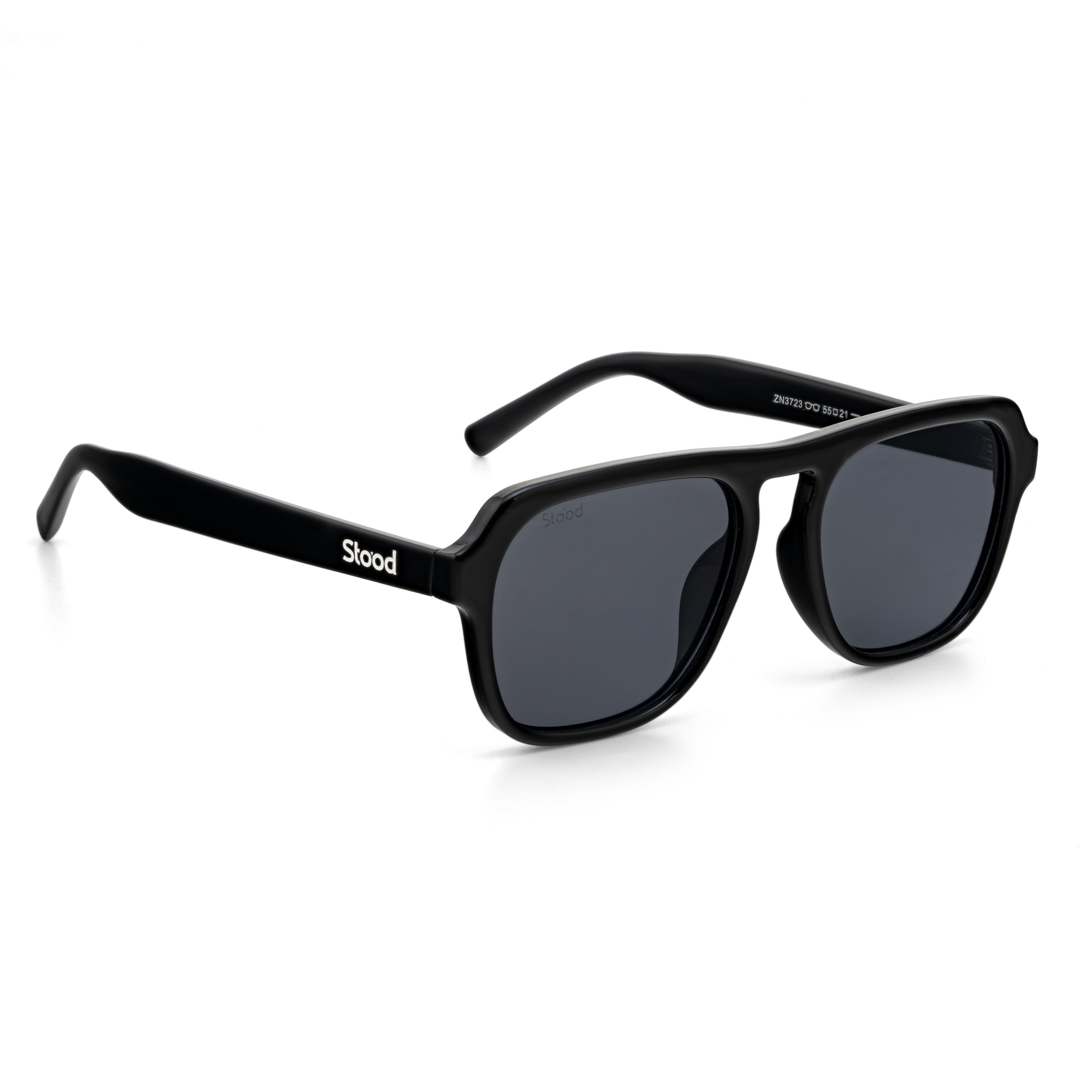 Stood Retro Square Black UV Protection Sunglasses For Men & Women Stylish – SG-STD0024-C1