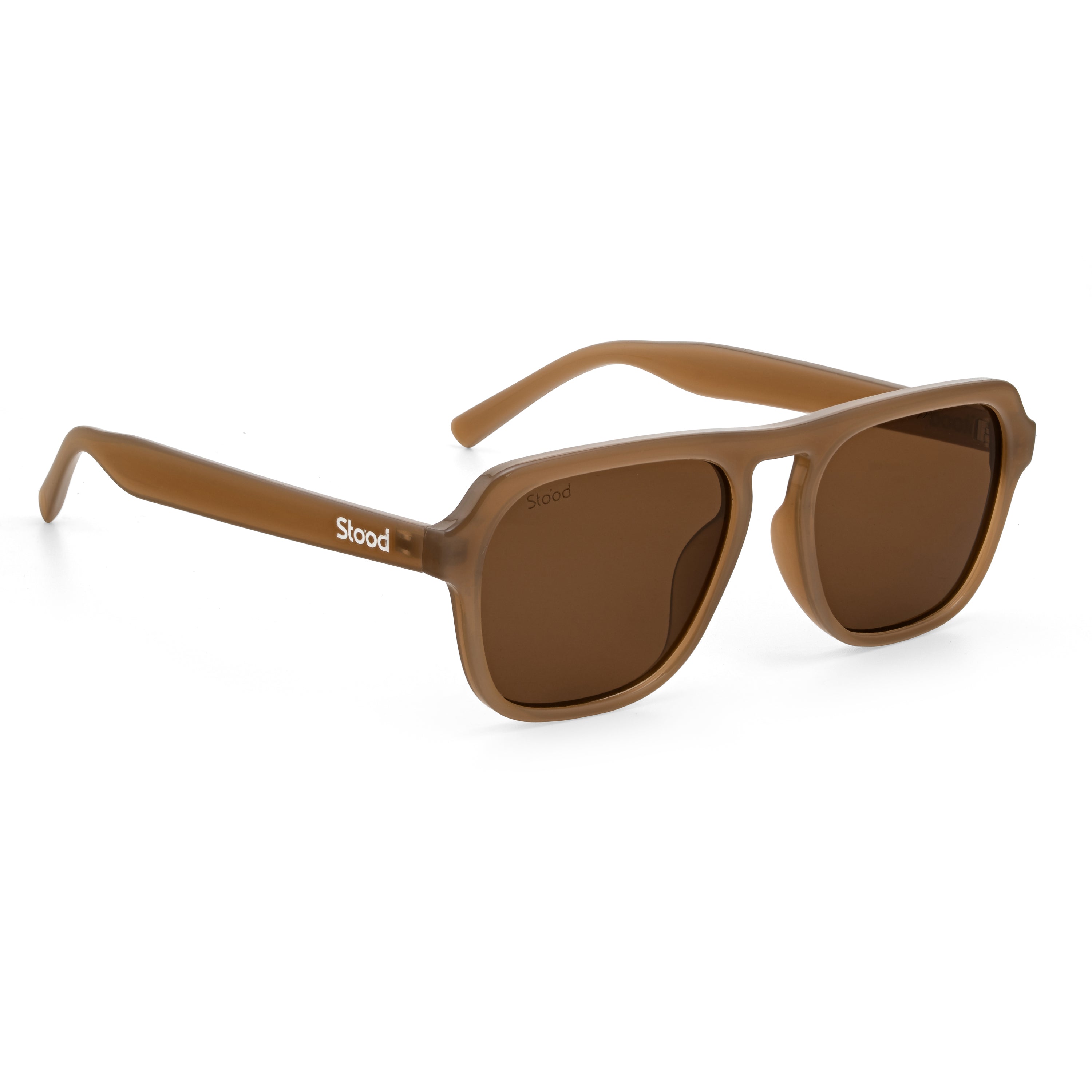 Stood Retro Square Brown UV Protection Goggles For Men & Women Sunglasses – SG-STD0024-C3