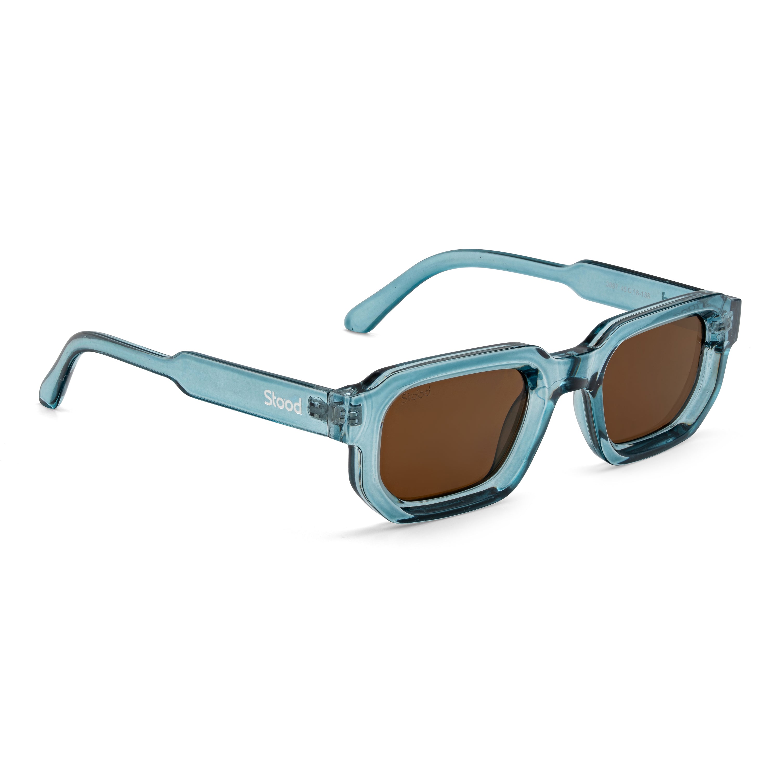 Stood Retro Square Brown UV Protection Goggles For Men & Women Sunglasses – SG-STD0025-C3