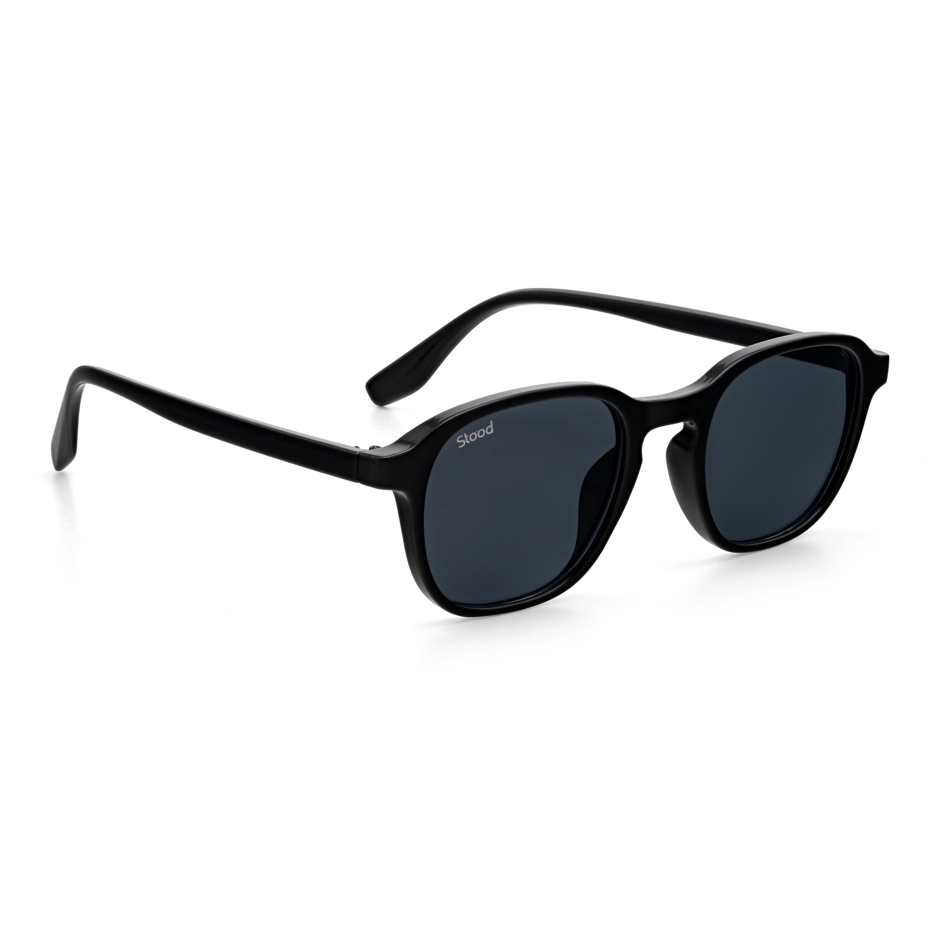Stood Retro Square Black UV Protection Sunglasses For Men & Women Stylish – SG-STD0011-C1