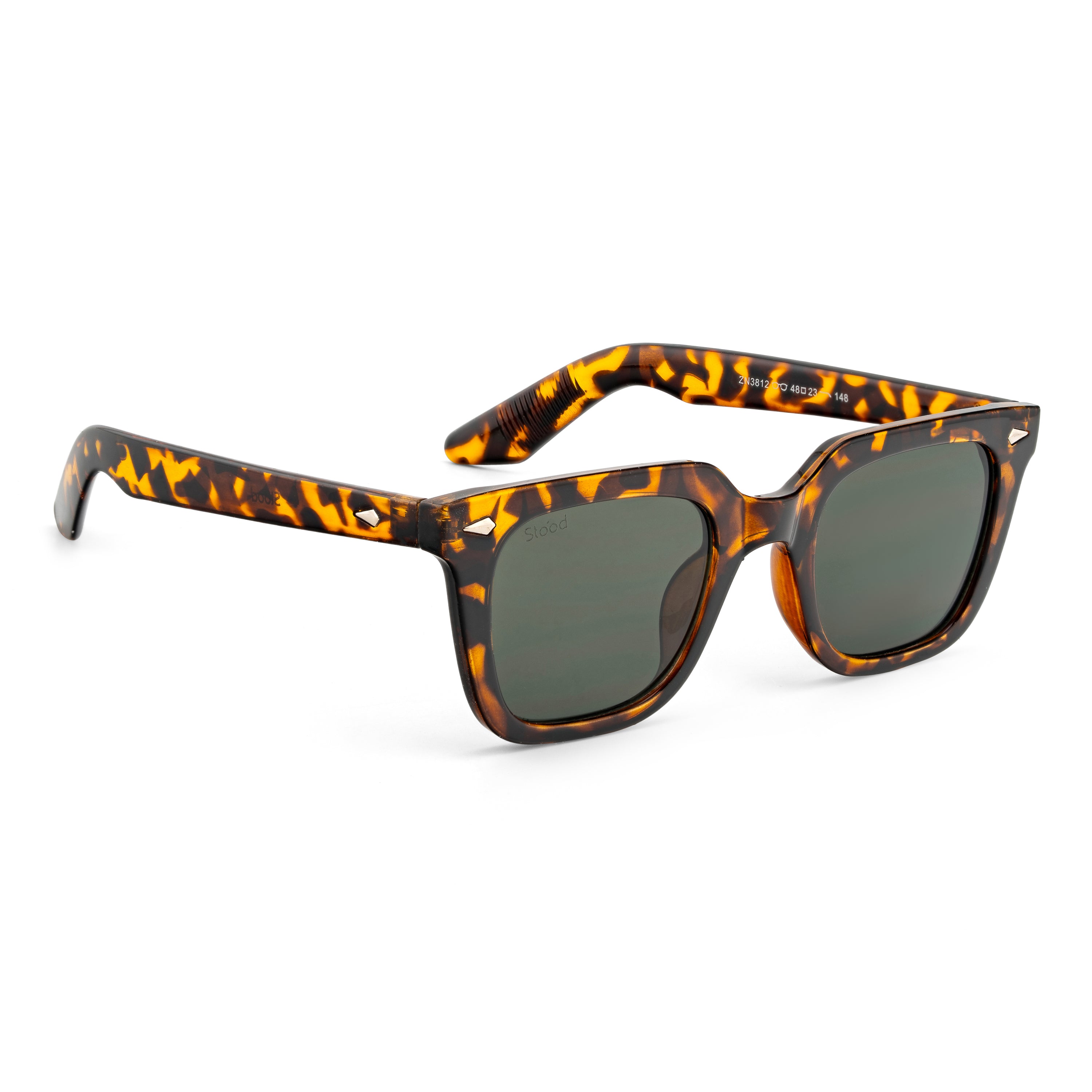Stood Retro Square Green UV Protection Goggles For Men & Women Sunglasses – SG-STD0013-C3