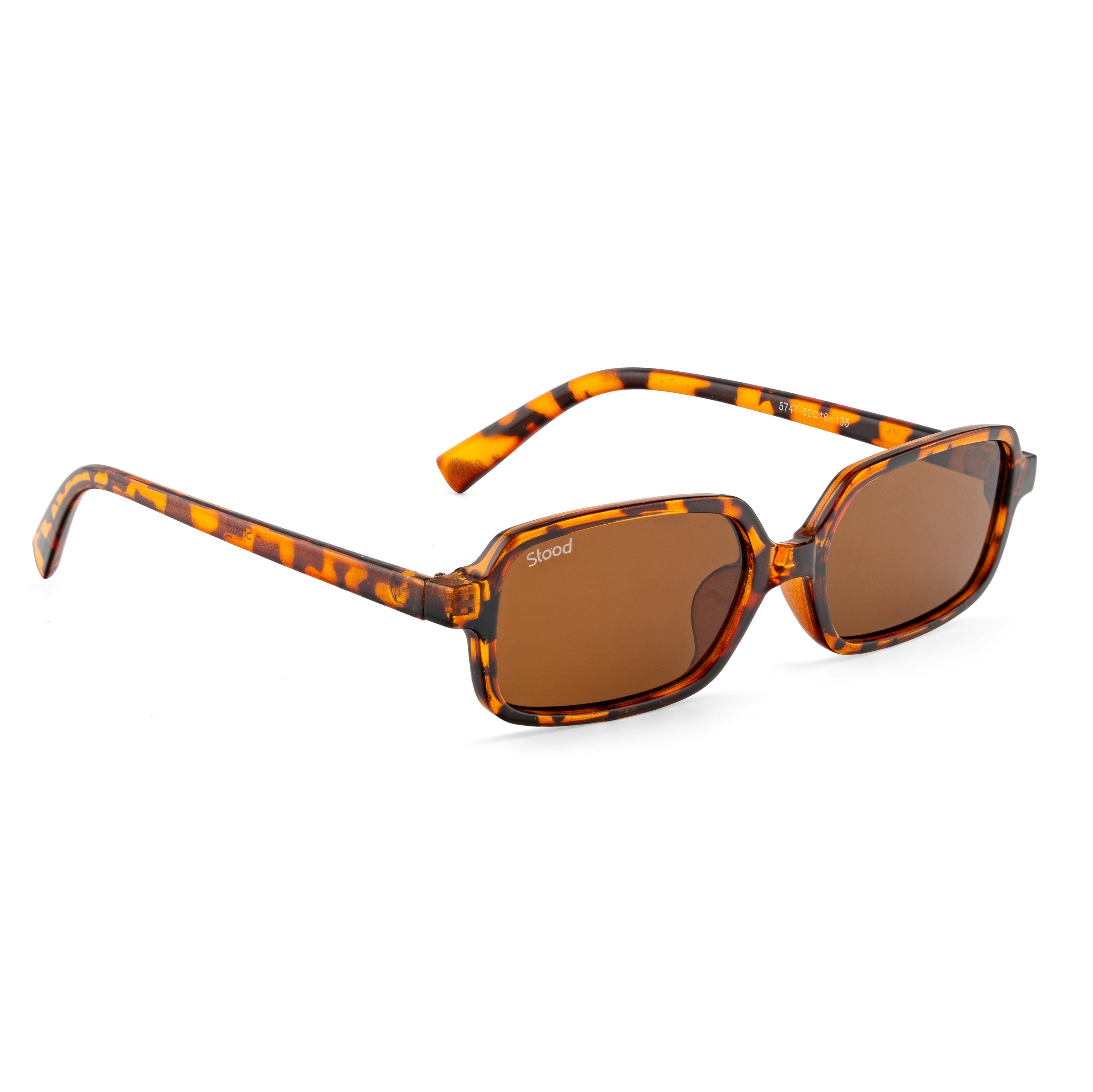 Stood Retro Square Brown UV Protection Goggles For Men & Women Sunglasses – SG-STD0018-C3