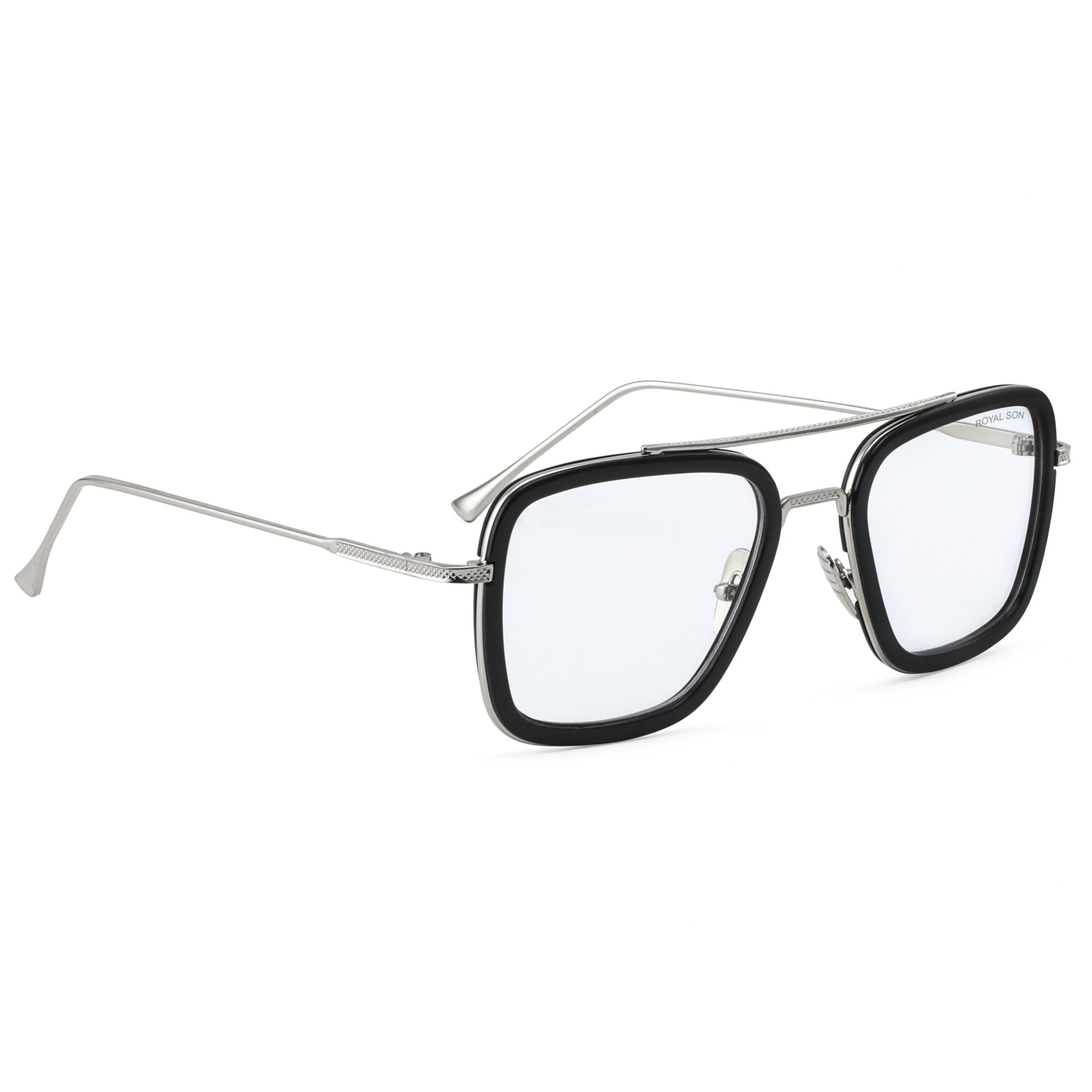 Royal Son Square Blue Ray Cut Men Women Sunglasses - CHI0075