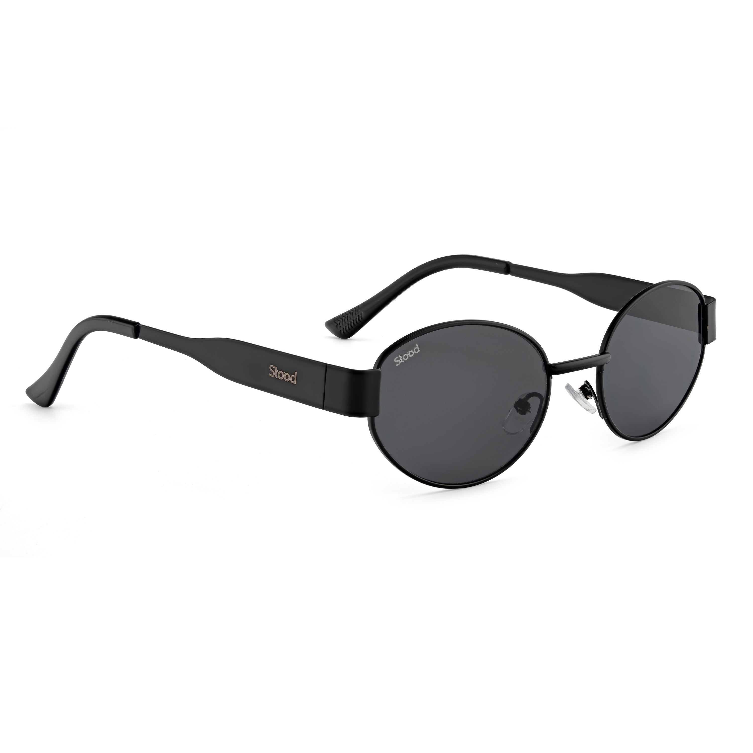 Stood Oval Black UV Protection Sunglasses For Men & Women Stylish – SG-STD0023-C1