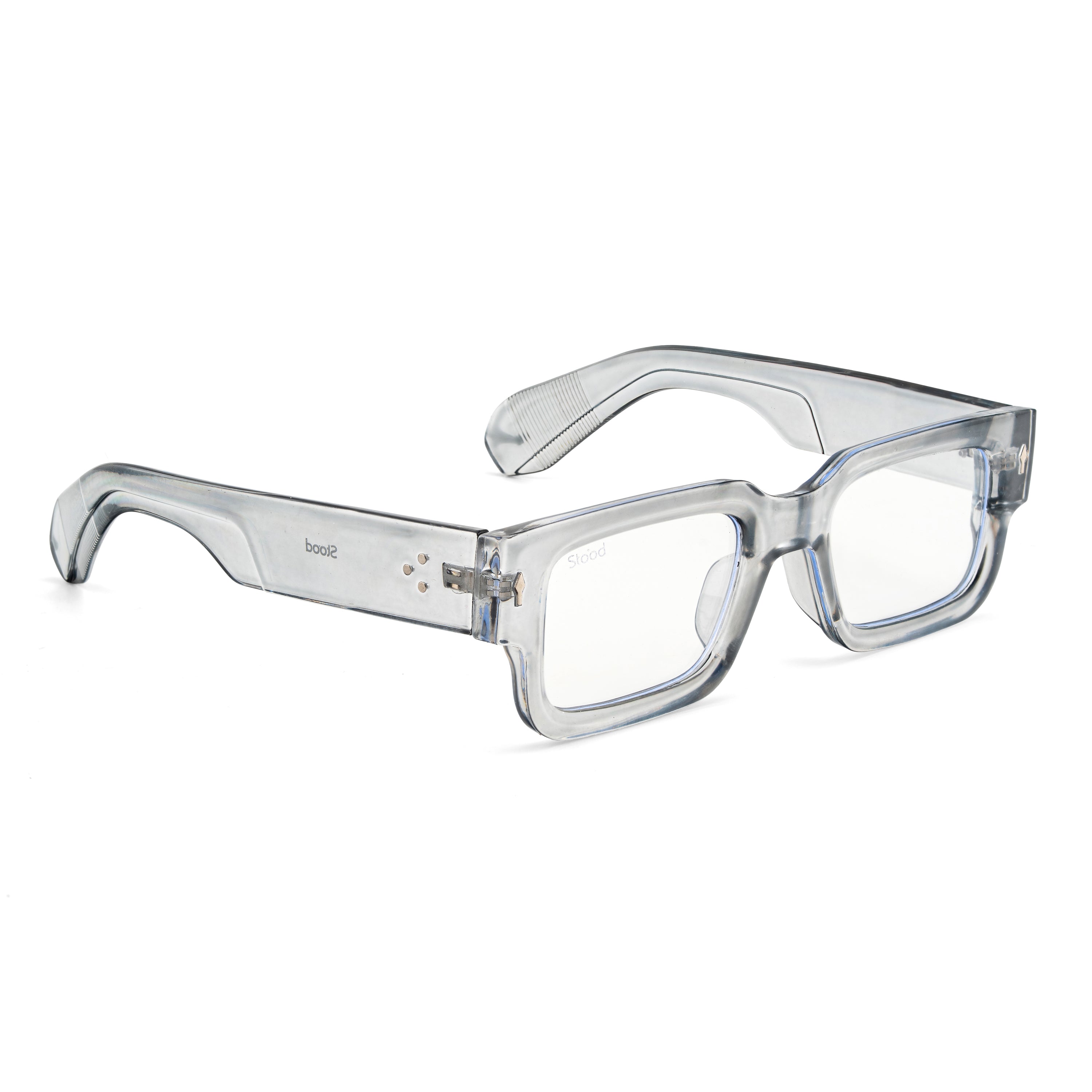 Stood Square Anti Glare Spectacles Frames For Men & Women – SF-STD0014-C2