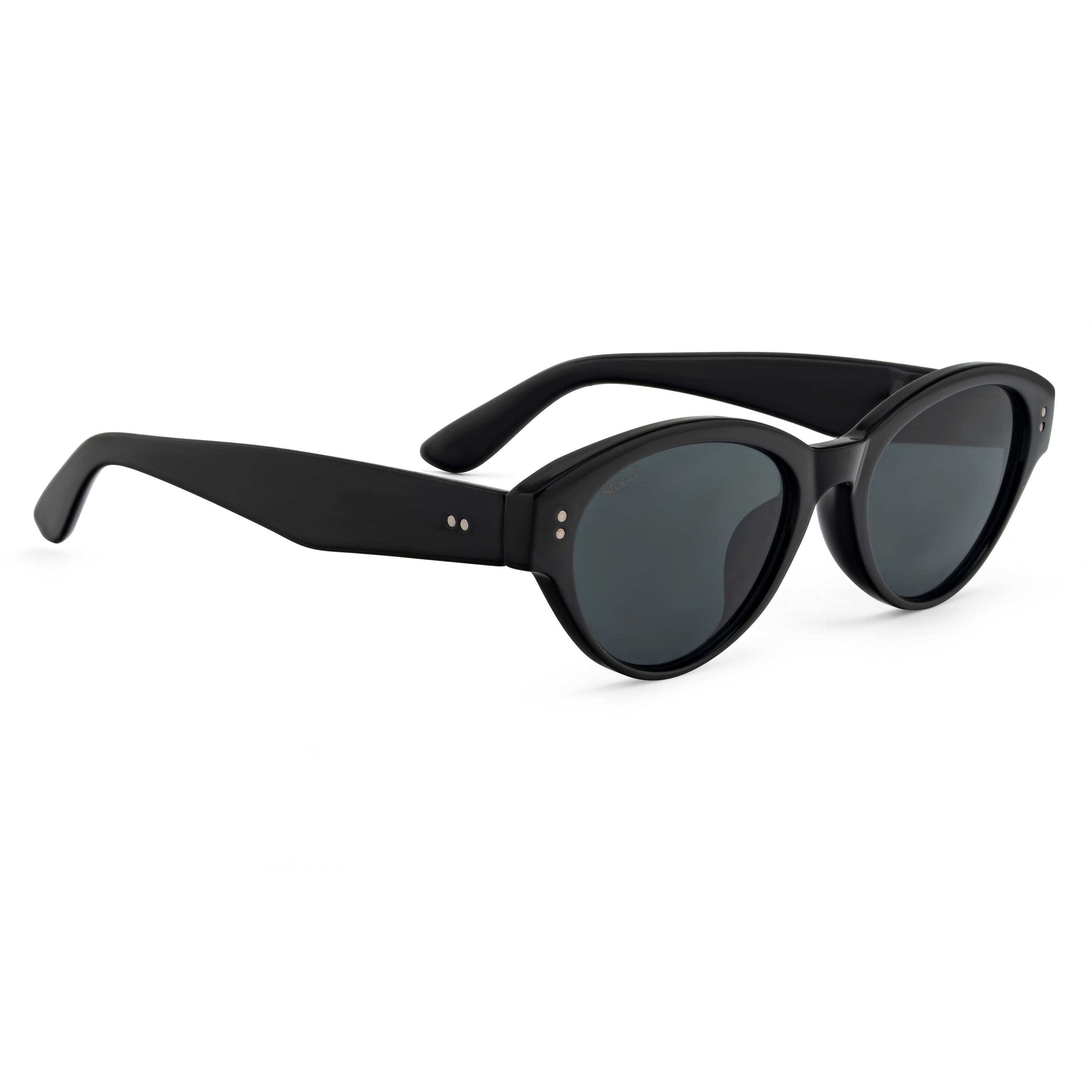 Stood Oval Black UV Protection Sunglasses For Men & Women Stylish – SG-STD0030-C1