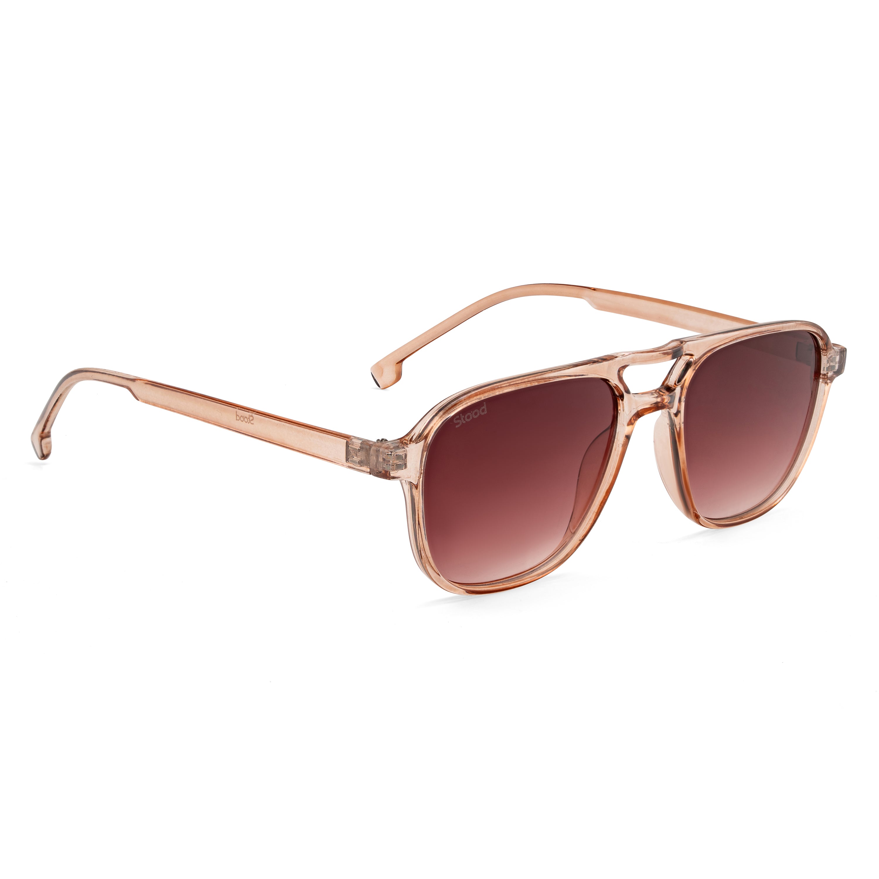 Stood Retro Square Brown UV Protection Goggles For Men & Women Sunglasses – SG-STD0017-C3