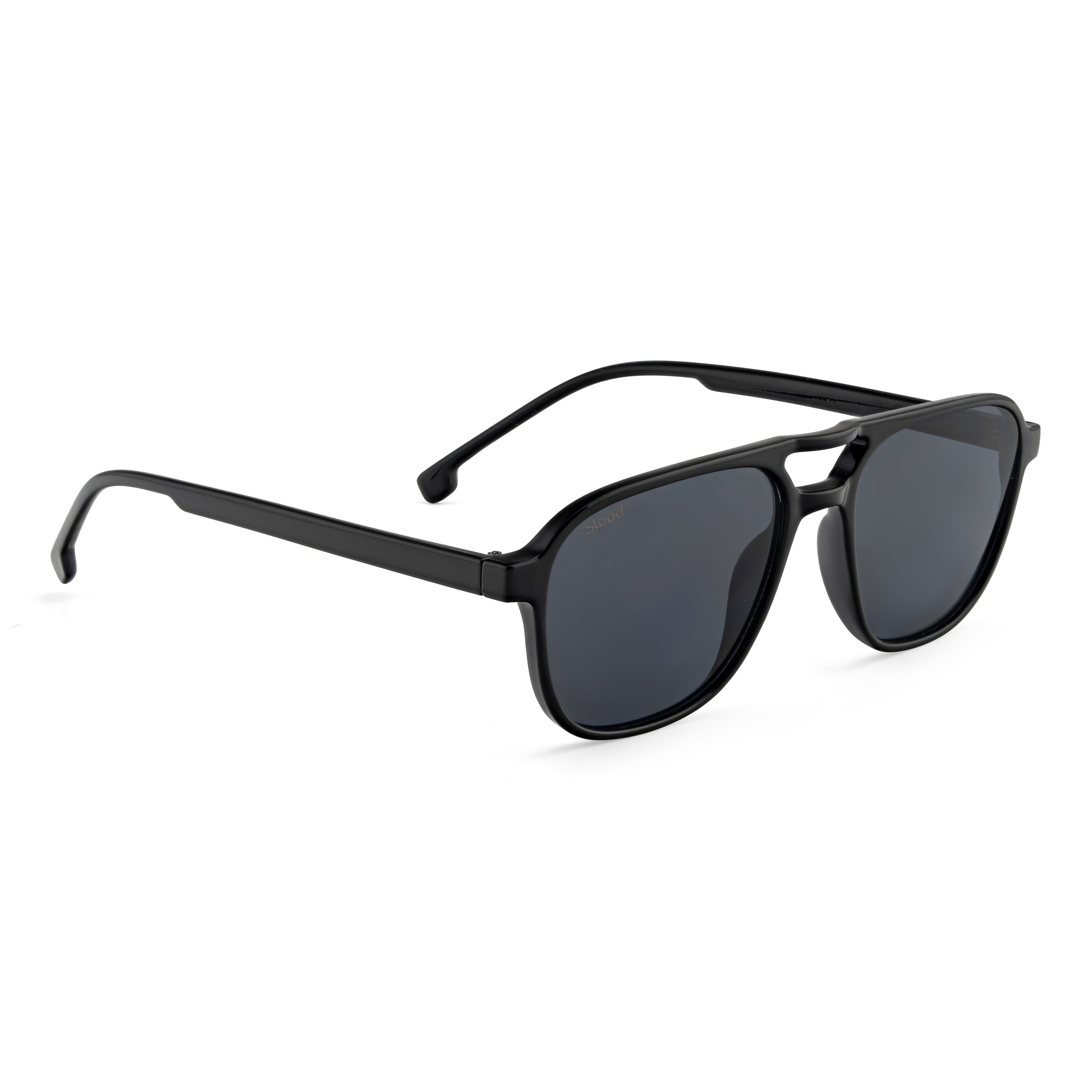 Stood Retro Square Black UV Protection Sunglasses For Men & Women Stylish – SG-STD0017-C1