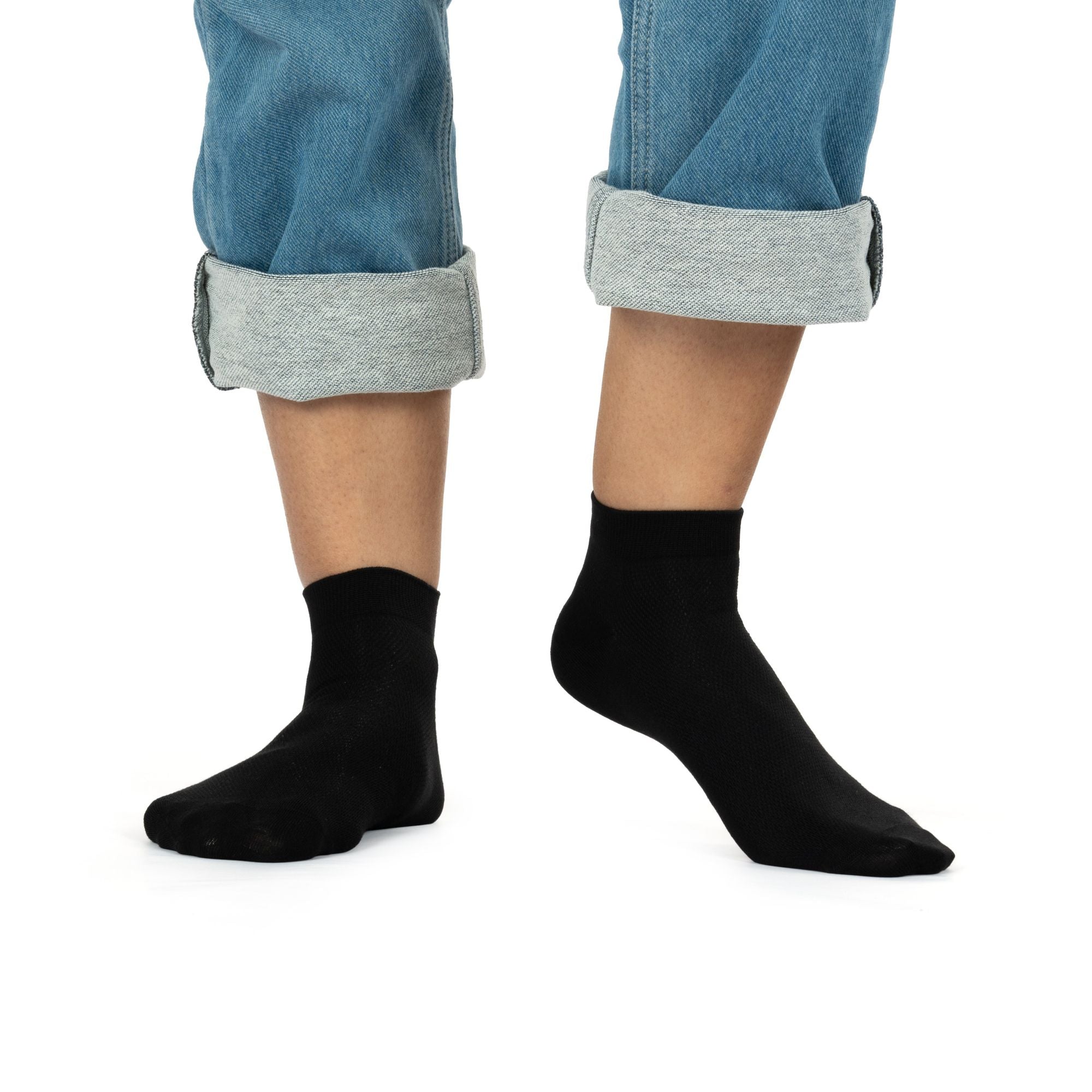 Royal Son Men Ankle Length Breathable Socks - 3 Pack - SC102-C1
