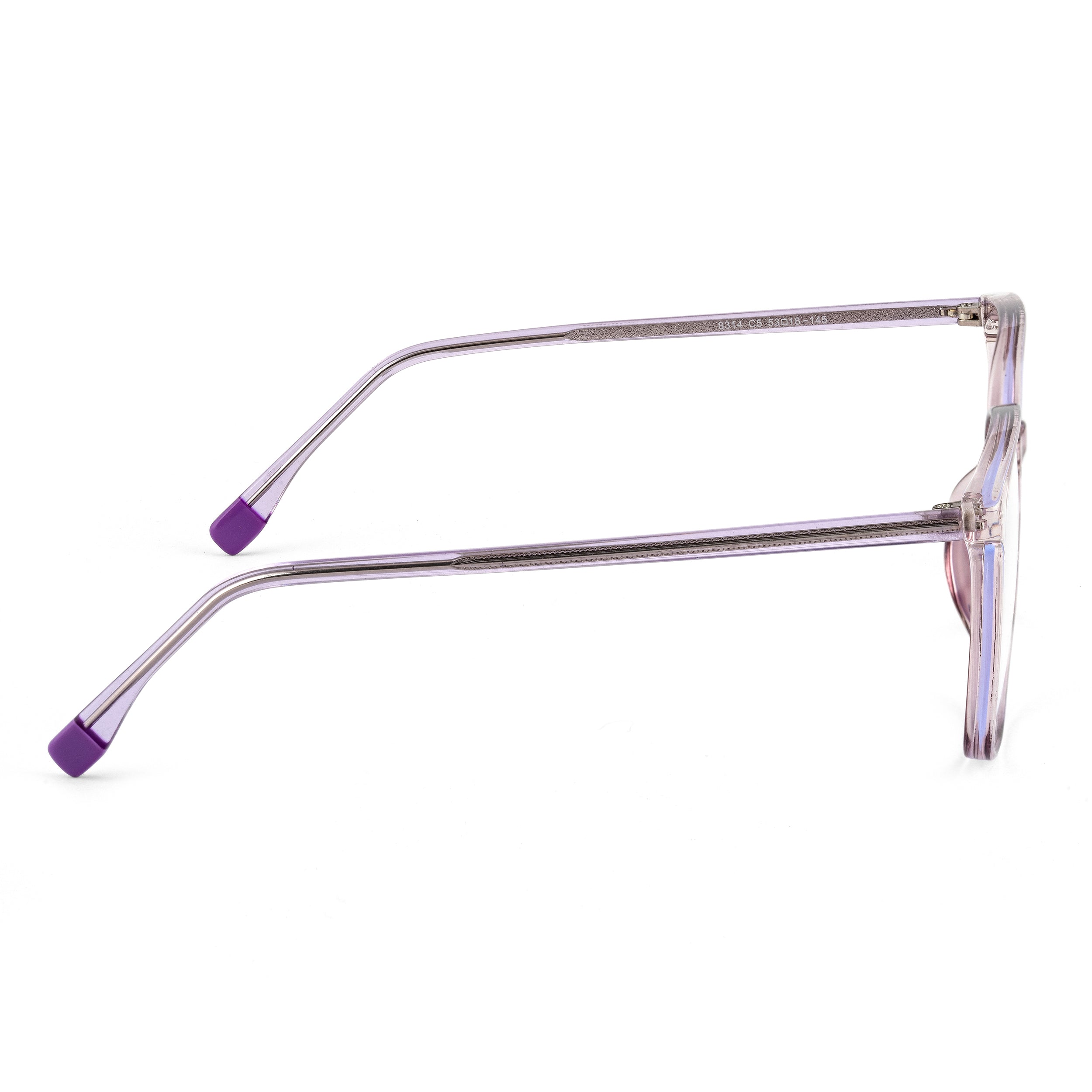 Royal Son Square Anti Glare Transparent Blue Light Blocking Men Spectacles Frame - SF0026-C5