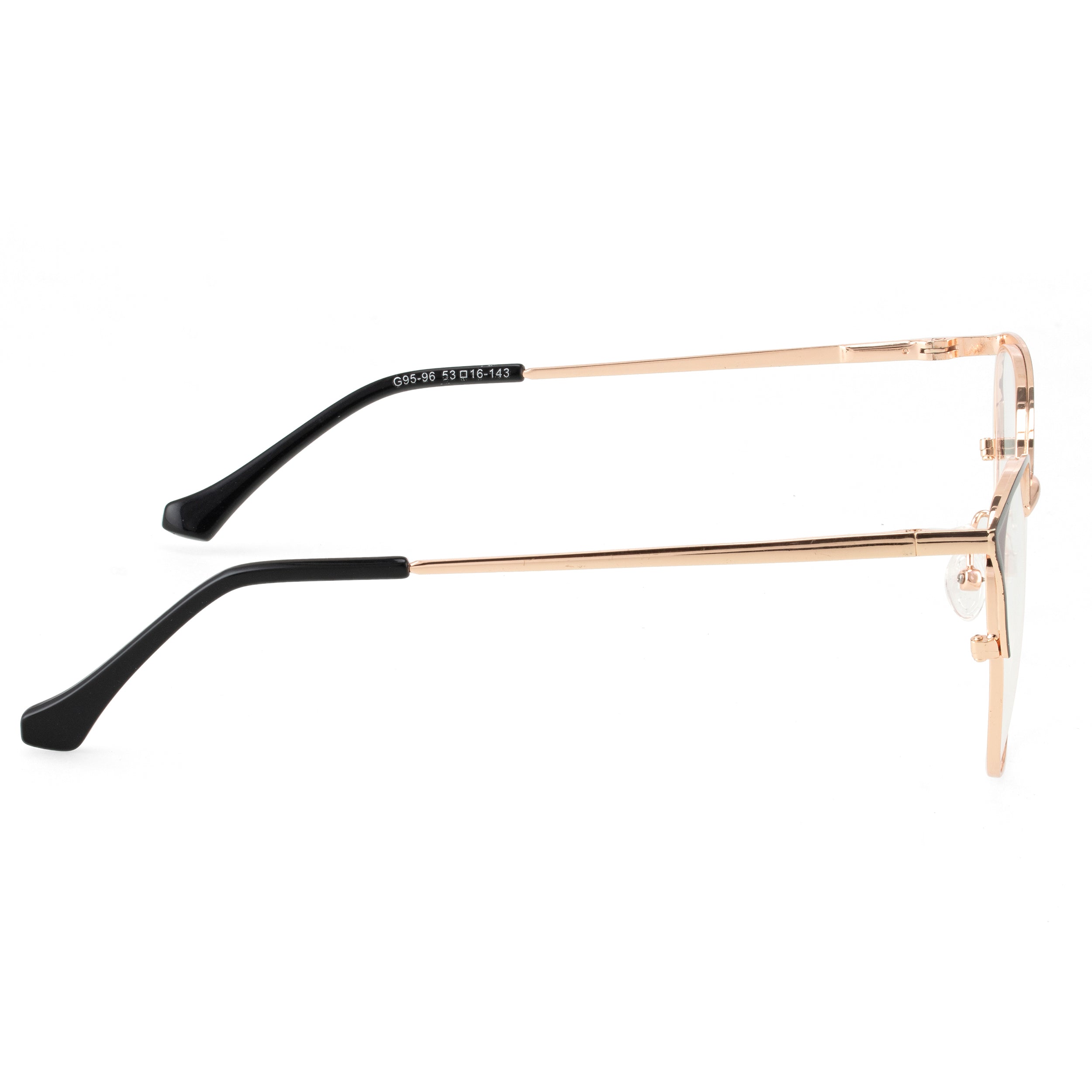 Royal Son Cat Eye Black Gold Spectacles Frames Women - SF0084-C1
