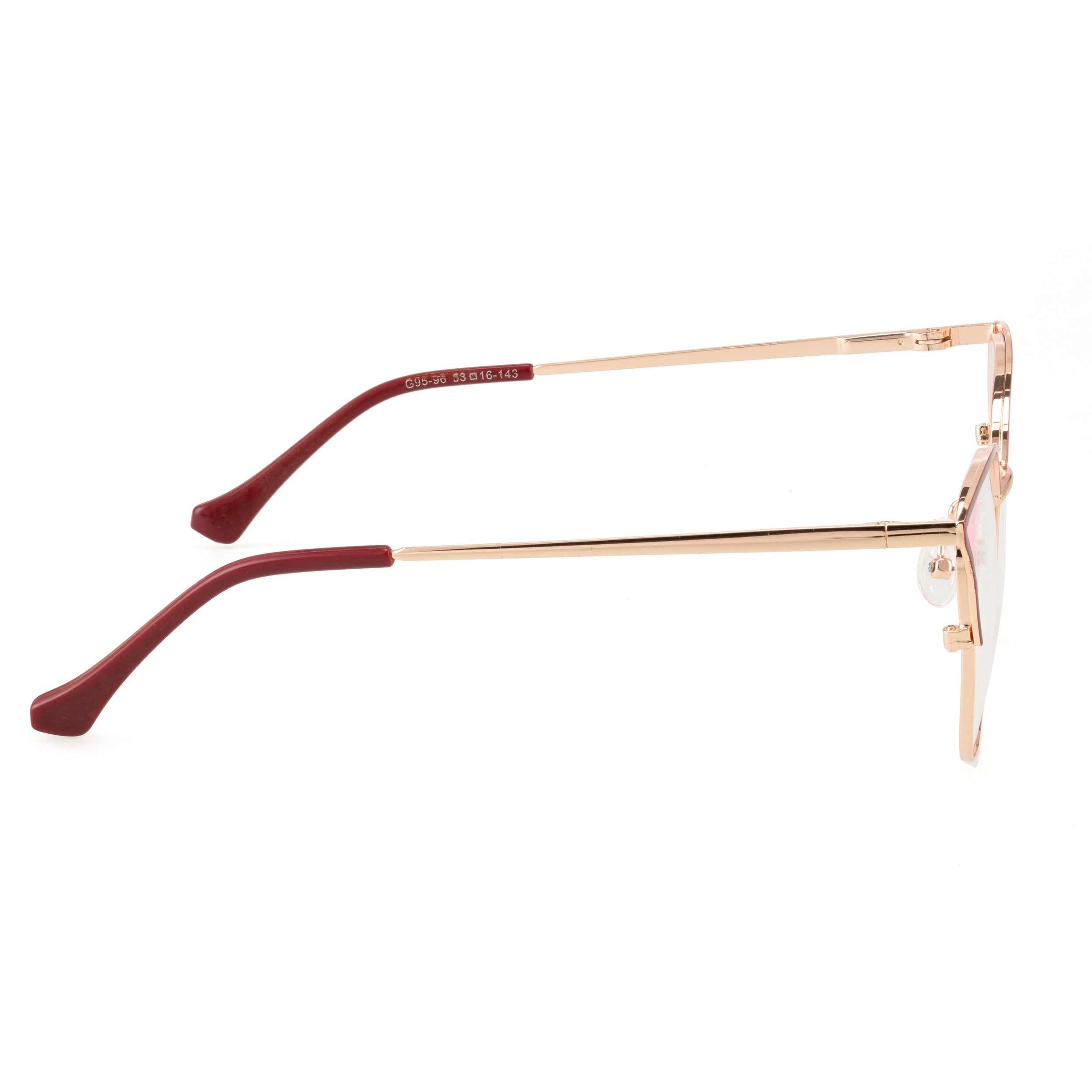 Royal Son Cat Eye Maroon Gold Computer Glasses Women - SF0084-C3