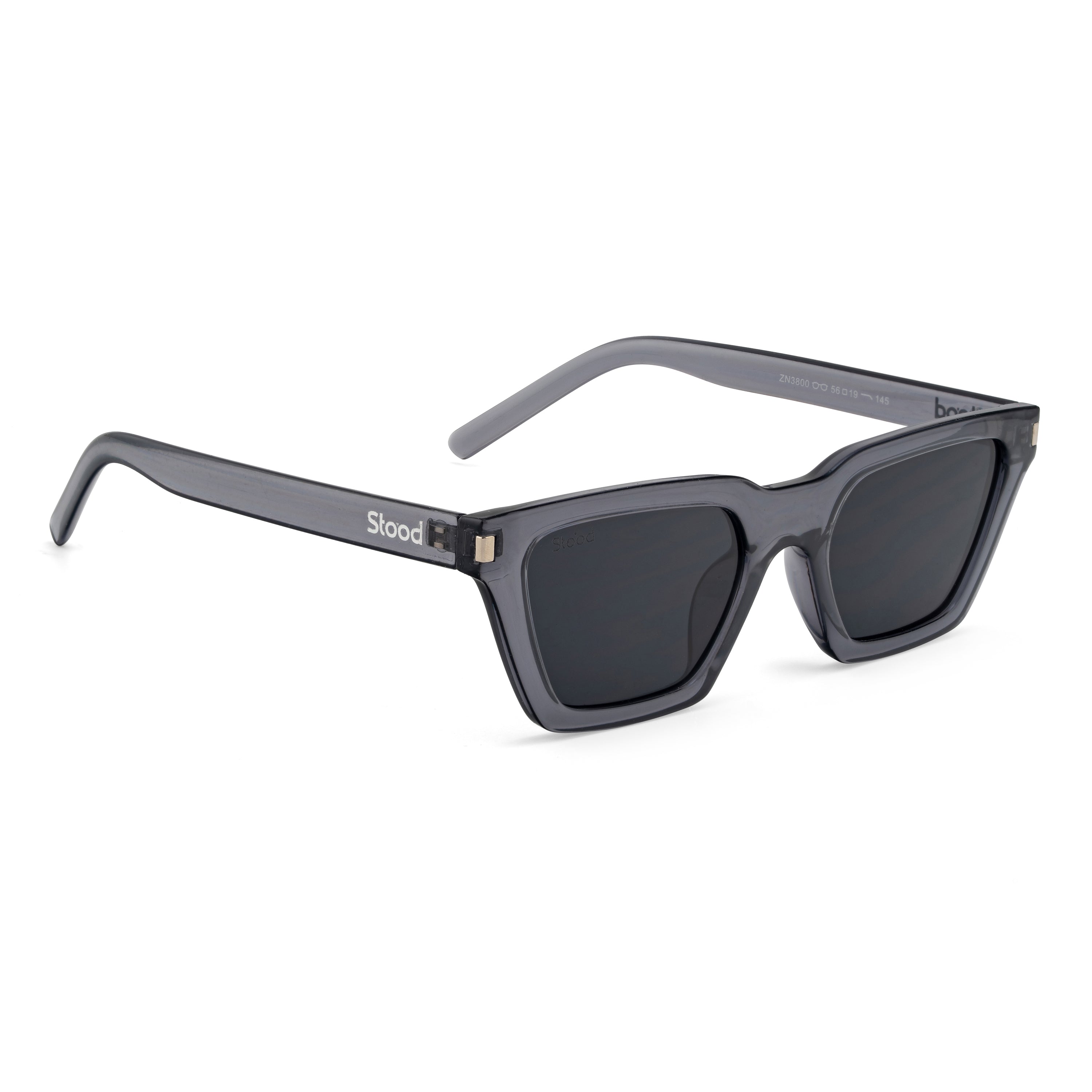 Stood Cat Eye Square Black UV Protection Chashma For Men & Women New Style – SG-STD0027-C2