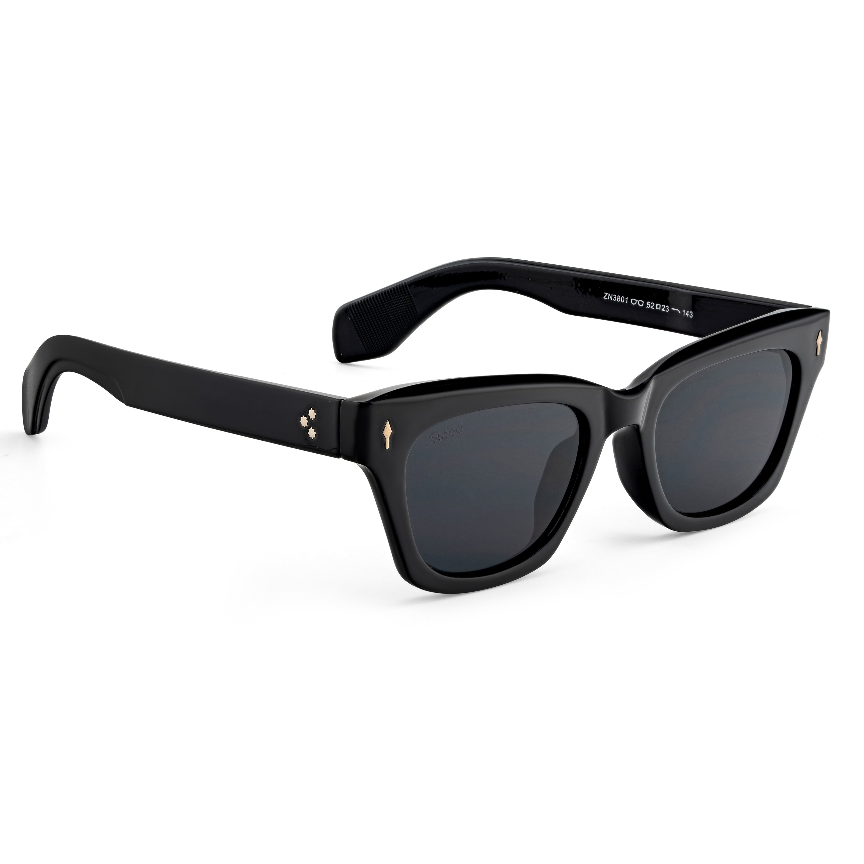 Stood Cat Eye Square Black UV Protection Sunglasses For Men & Women Stylish – SG-STD0027-C1