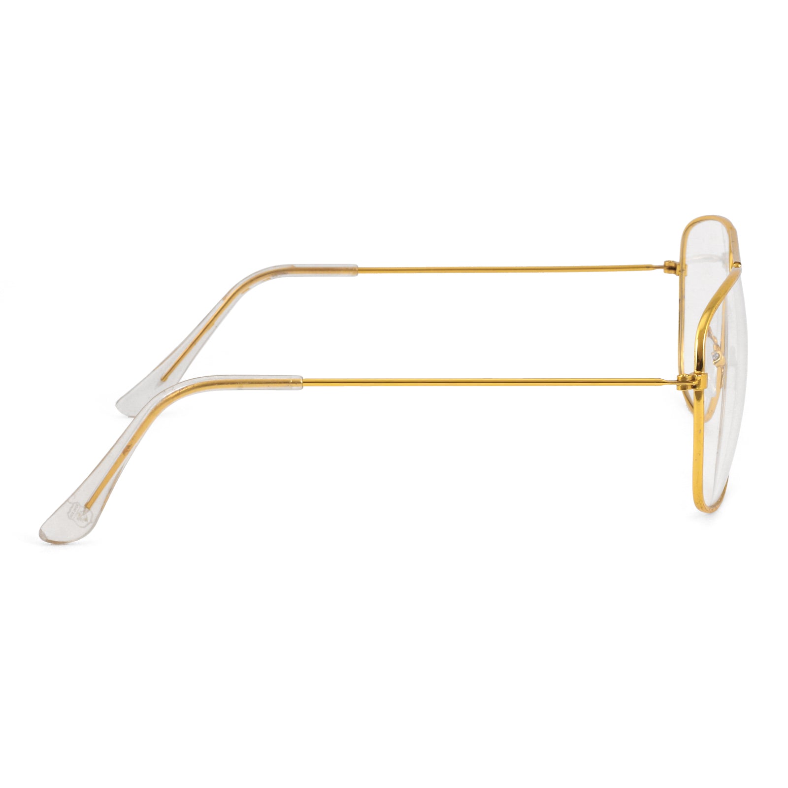 ROYAL SON Retro Square Spectacle Frame For Men And Women (RS0022SF|50|Transparent Lens)