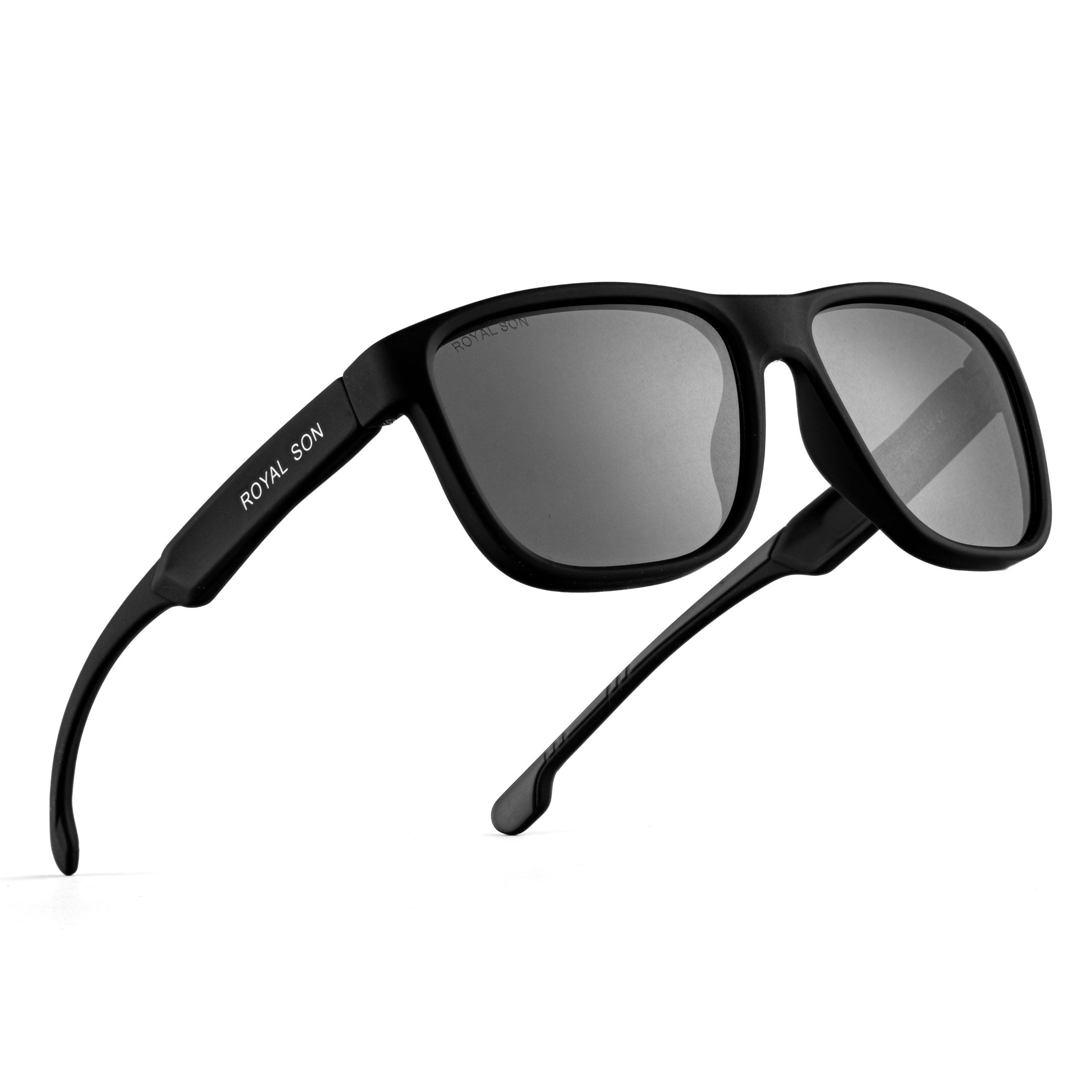 Royal Son Sports Black Polarized Sunglasses Men Women  - CHI00173-C1