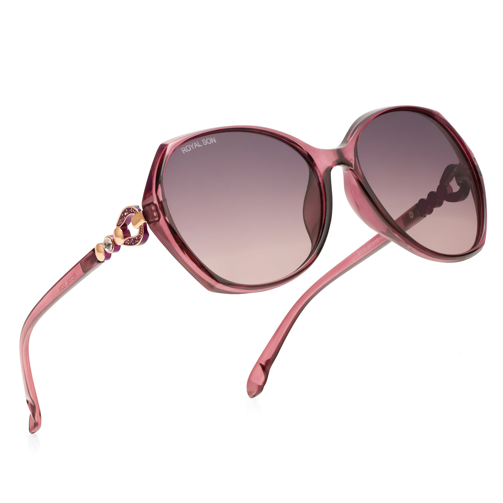 Royal Son Oversized Butterfly UV Protected Women Sunglasses - CHIWM00116-C4