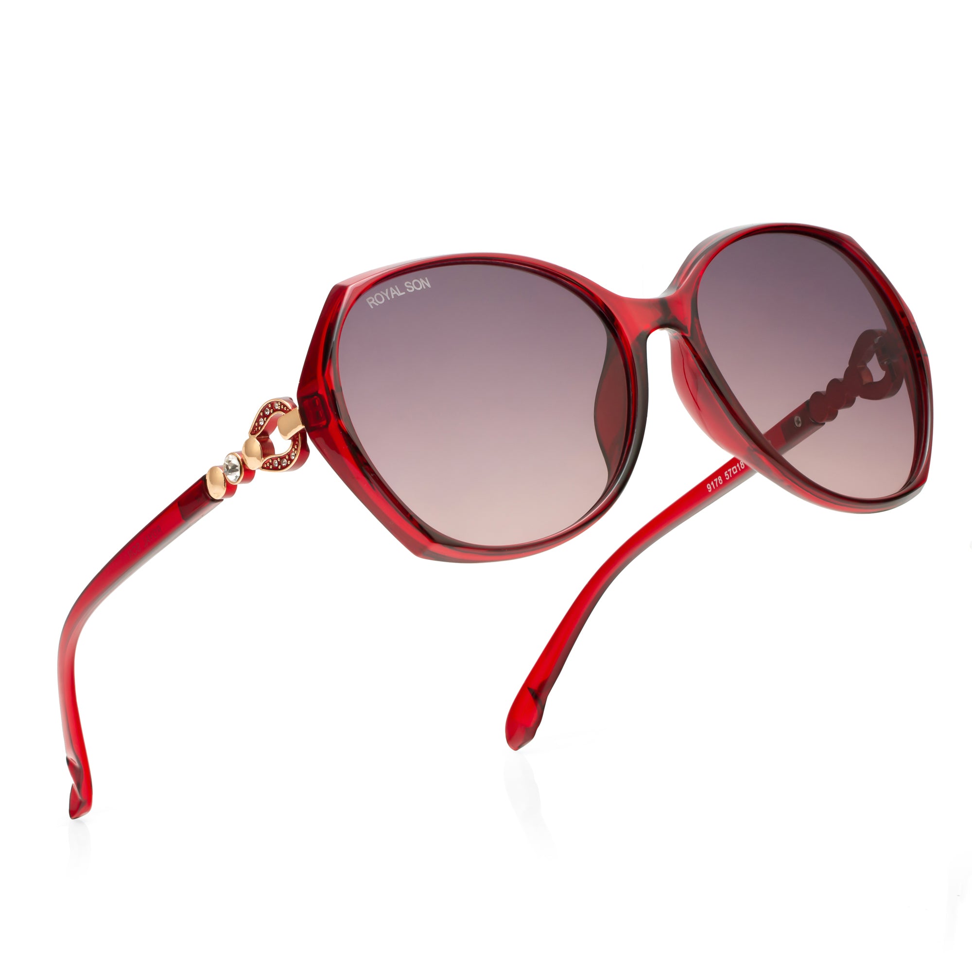 Royal Son Oversized Butterfly UV Protected Women Sunglasses - CHIWM00116-C5
