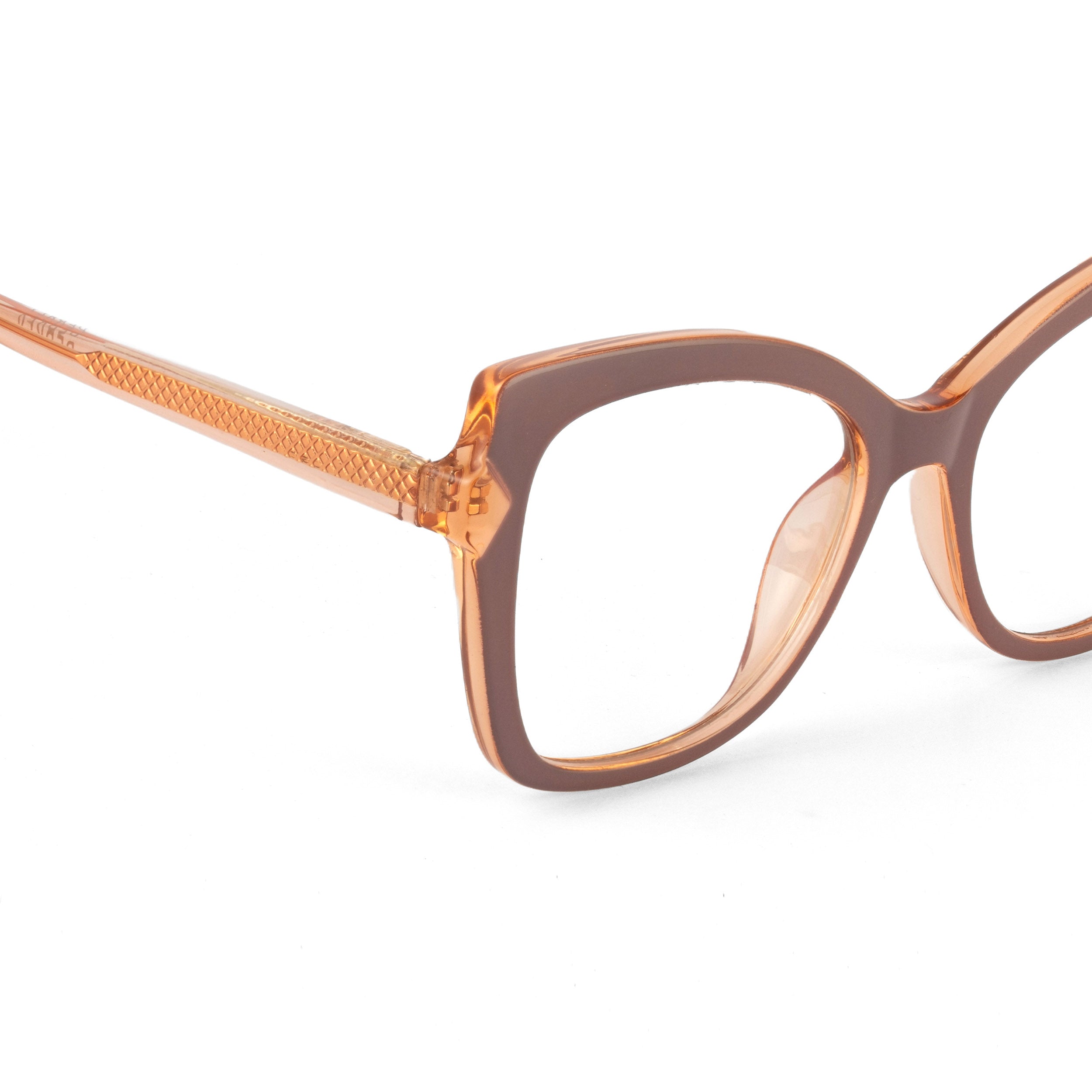 PERKEY Full Rim Cat Eye-Oversized  Spectacles Frames Women - OPTL005-C1