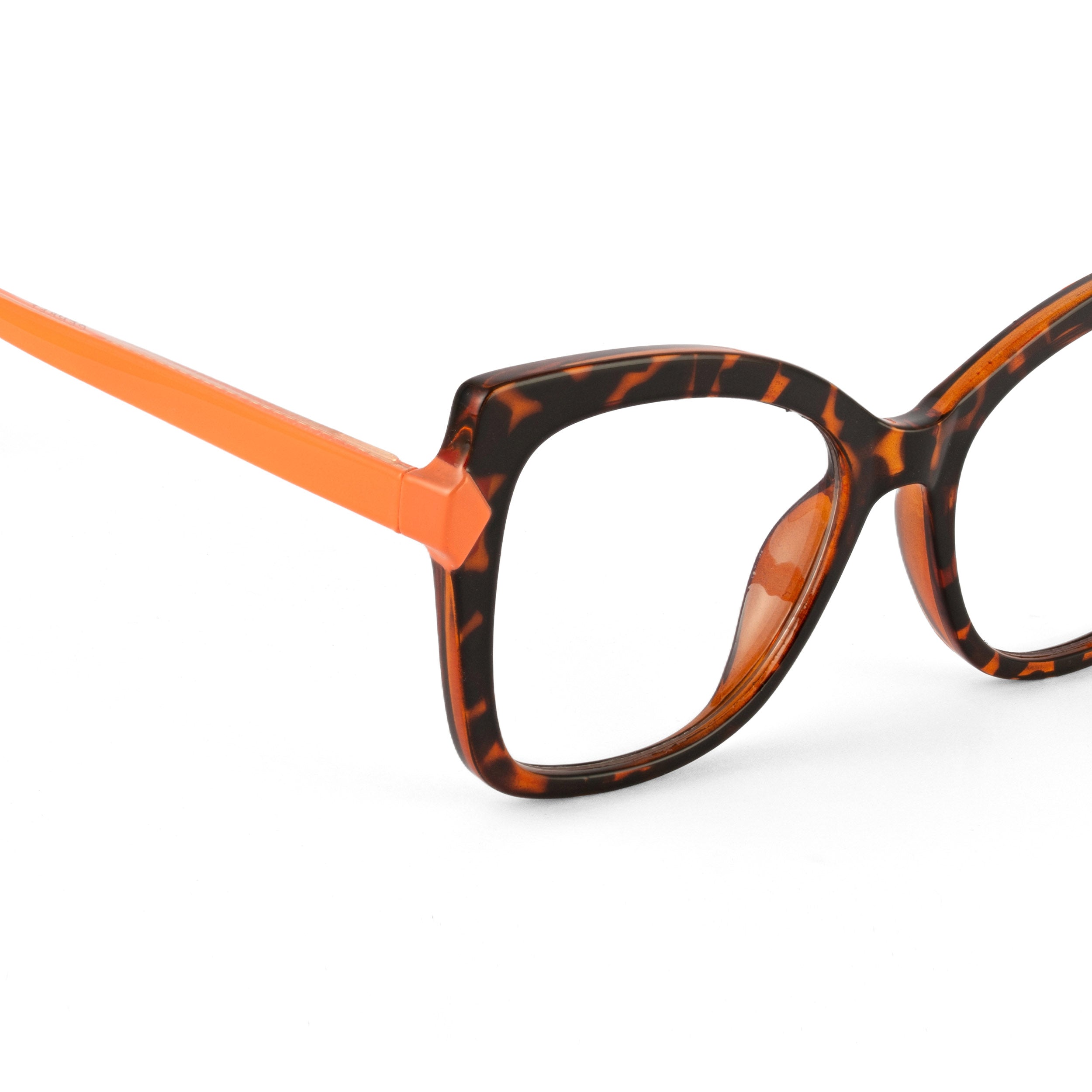 PERKEY Full Rim Cat Eye-Oversized Blue Light Blocking Spectacles Frames Women - OPTL005-C3