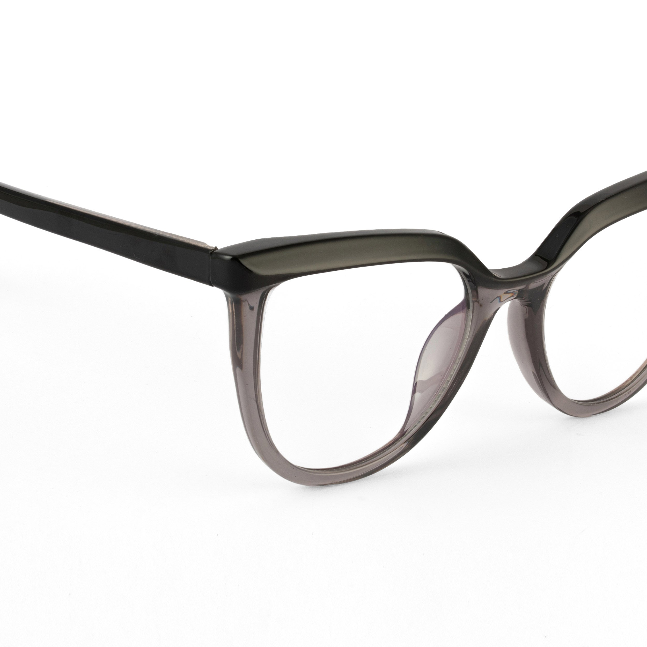 PERKEY Full Rim Oversized-Cat Eye Spectacles Frames Women - OPTL006-C1