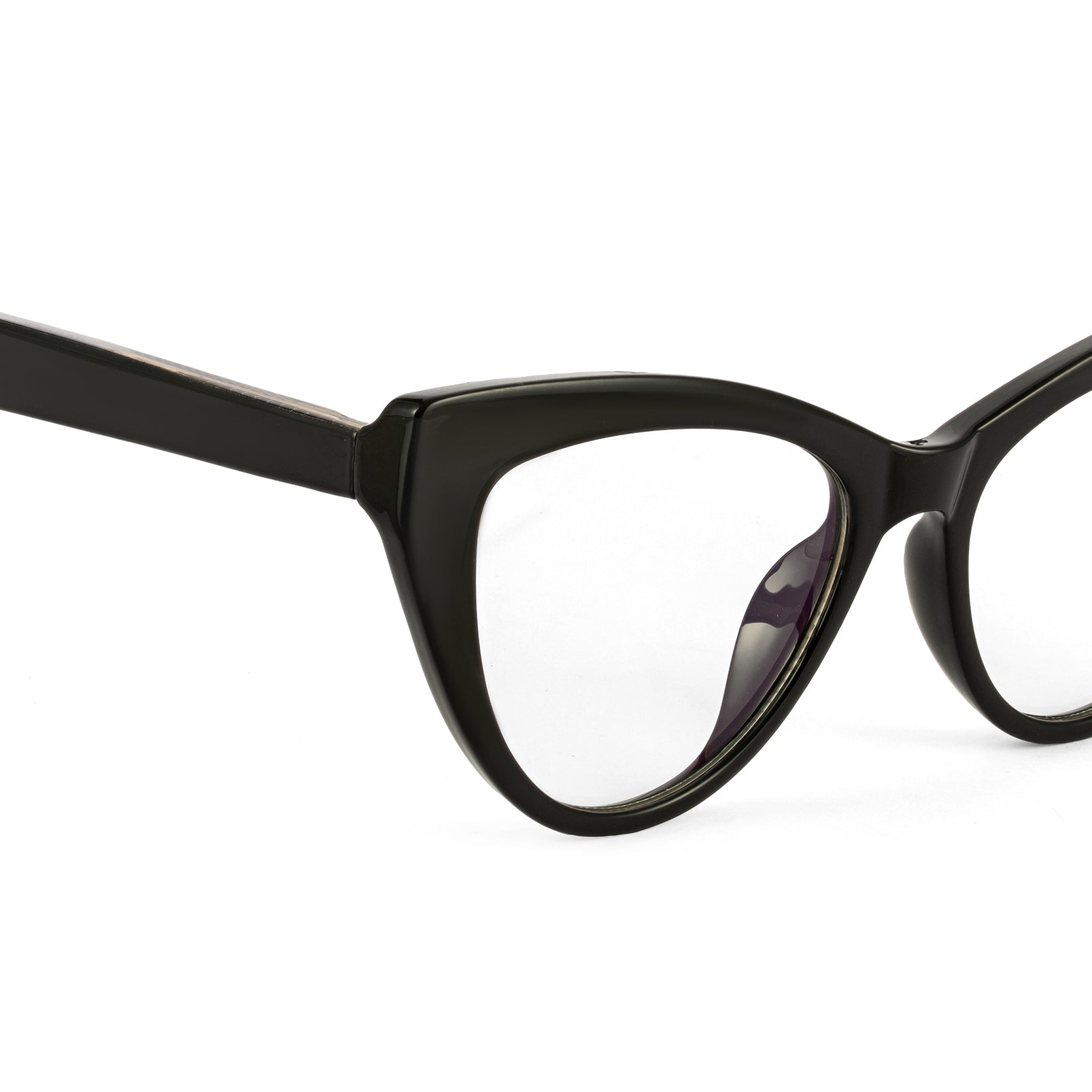 PERKEY Full Rim Cat Eye-Oversized Computer Glasses For Eye Protection Spectacles Frames Women - OPTL0010-C2