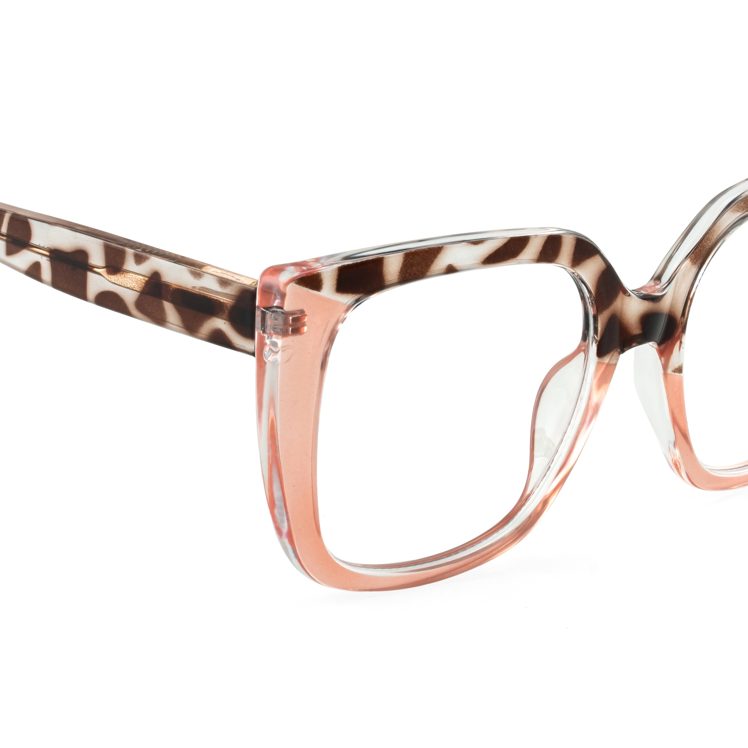 PERKEY Full Rim Square-Oversized Transparent Computer Glasses Men Women - OPTL002-C2