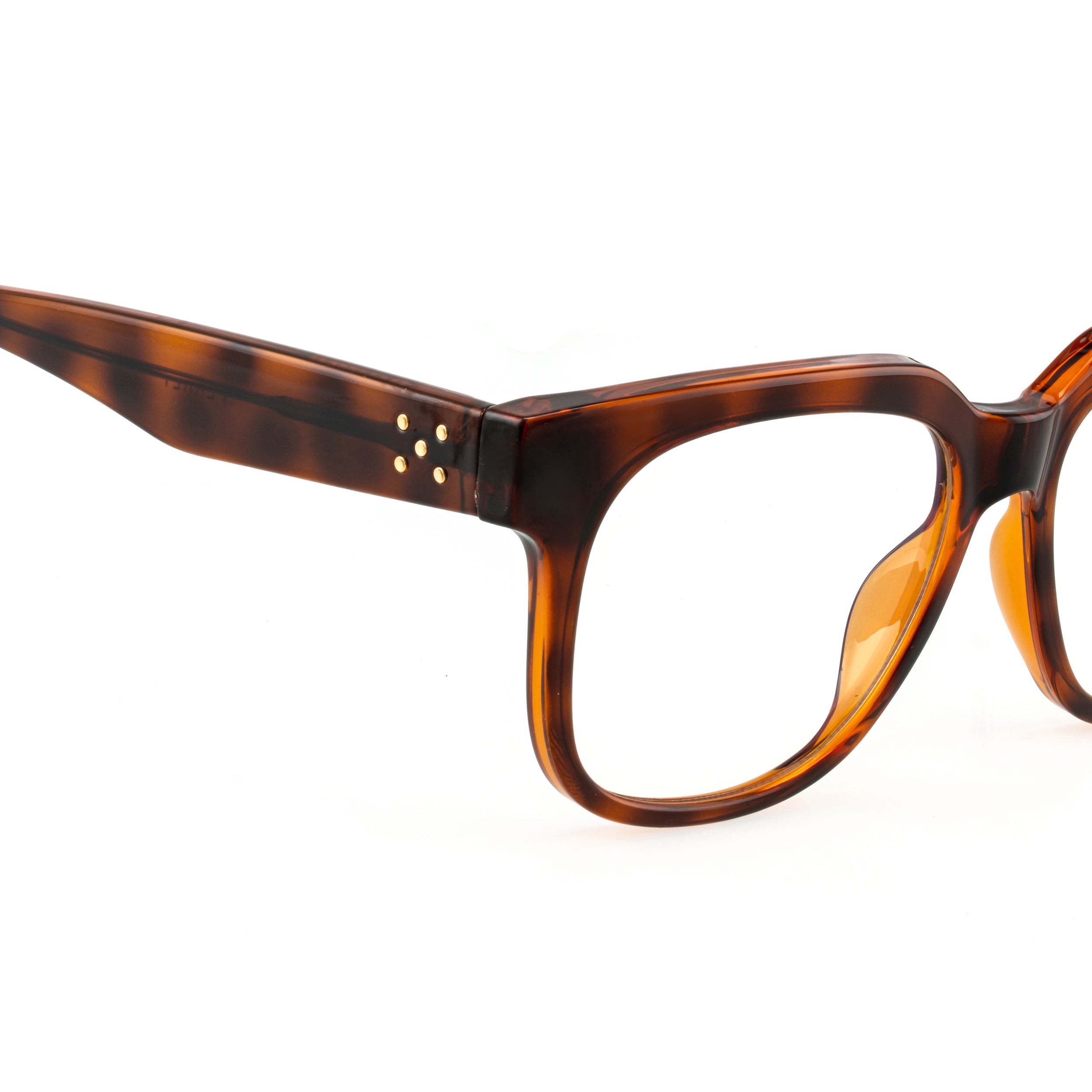 PERKEY Full Rim Square-Oversized Transparent Computer Glasses Men Women - OPTL003-C2