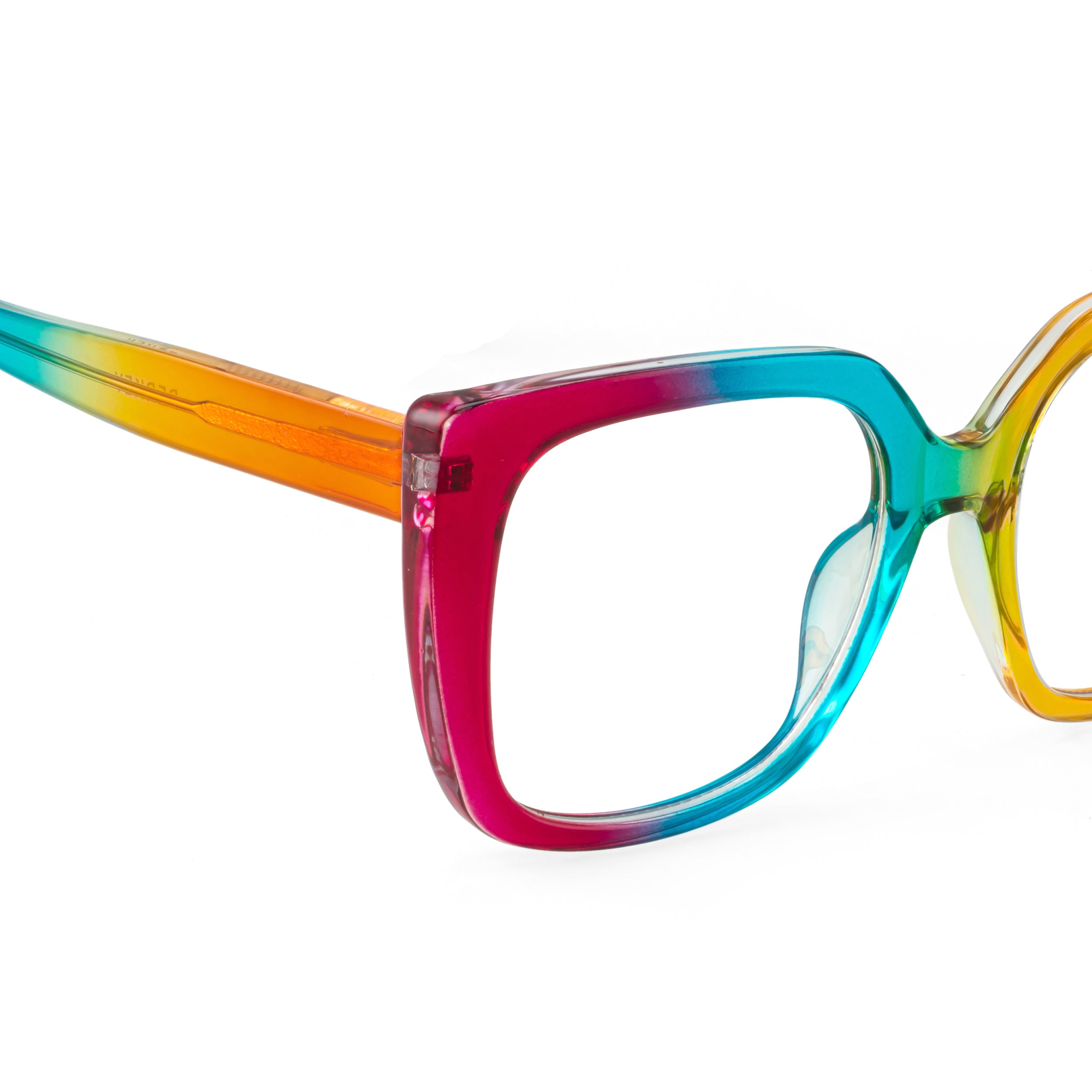 PERKEY Full Rim Square-Oversized Blue Light Blocking Spectacles Frames Men Women - OPTL002-C3
