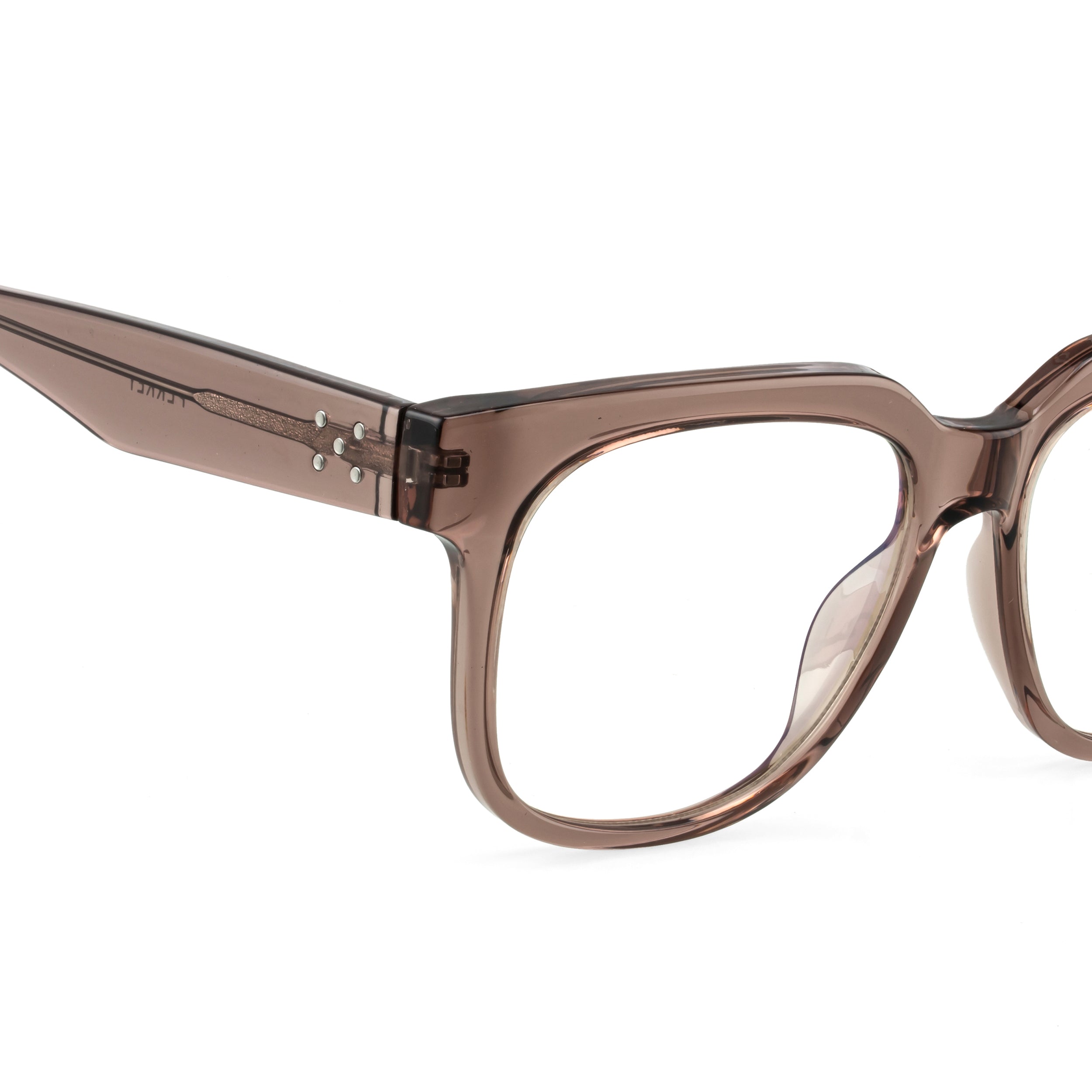 PERKEY Full Rim Square-Oversized Blue Light Blocking Spectacles Frames Men Women - OPTL003-C3