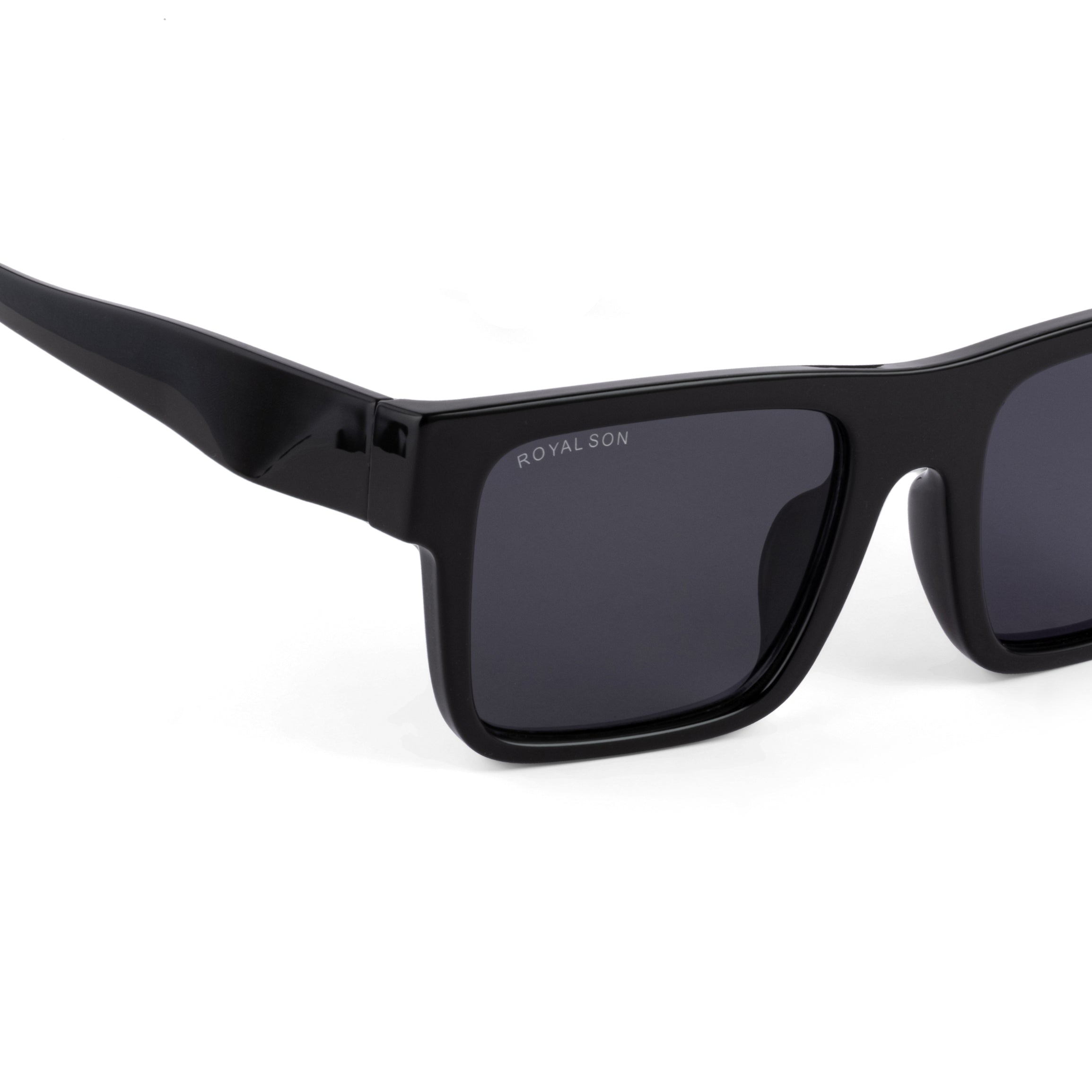 Royal Son Oversized Black Sunglasses Men Women  - CHI00168-C1