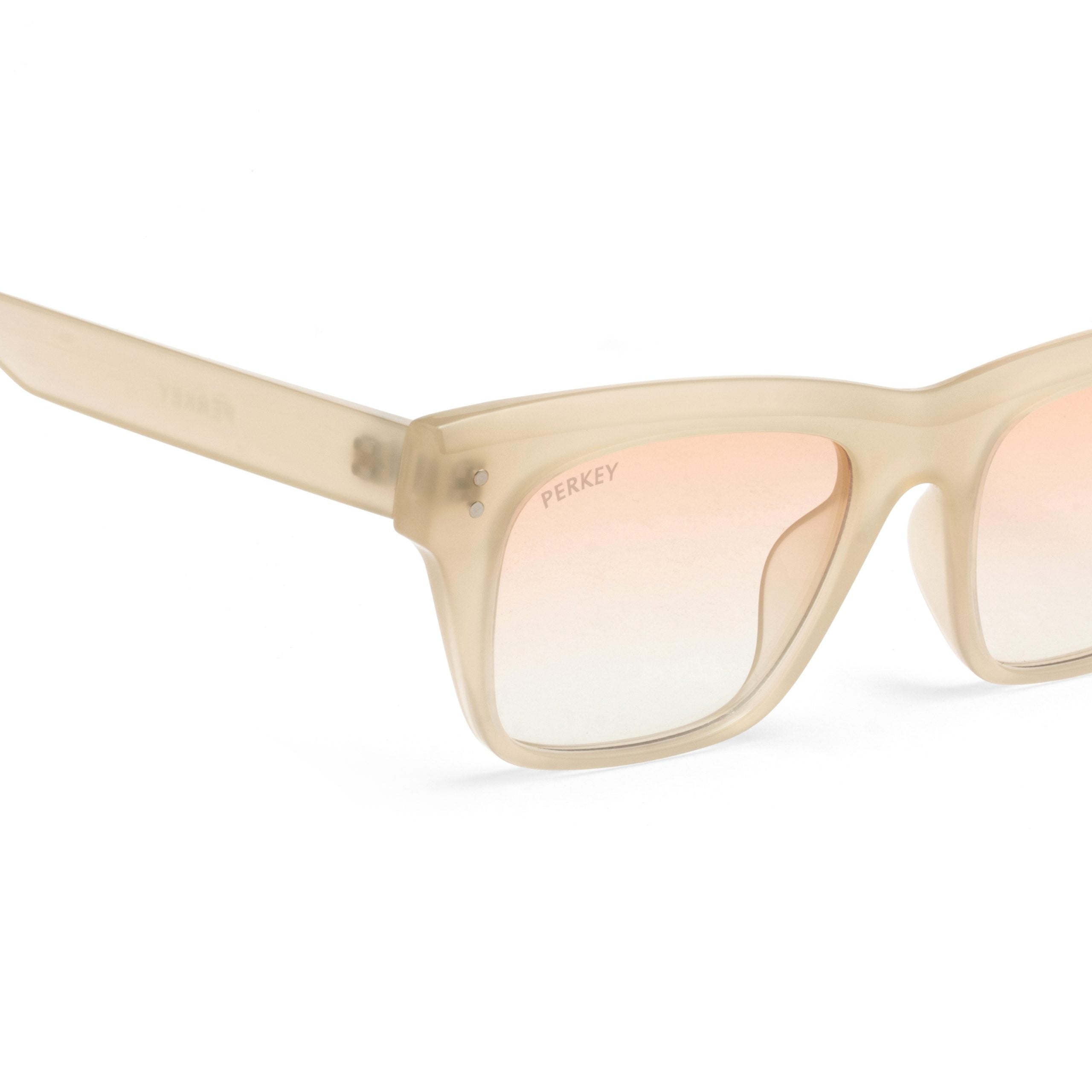 PERKEY Square-Oversized Transparent UV Protected Polarized Glasses Men Women - PRKY002-C4