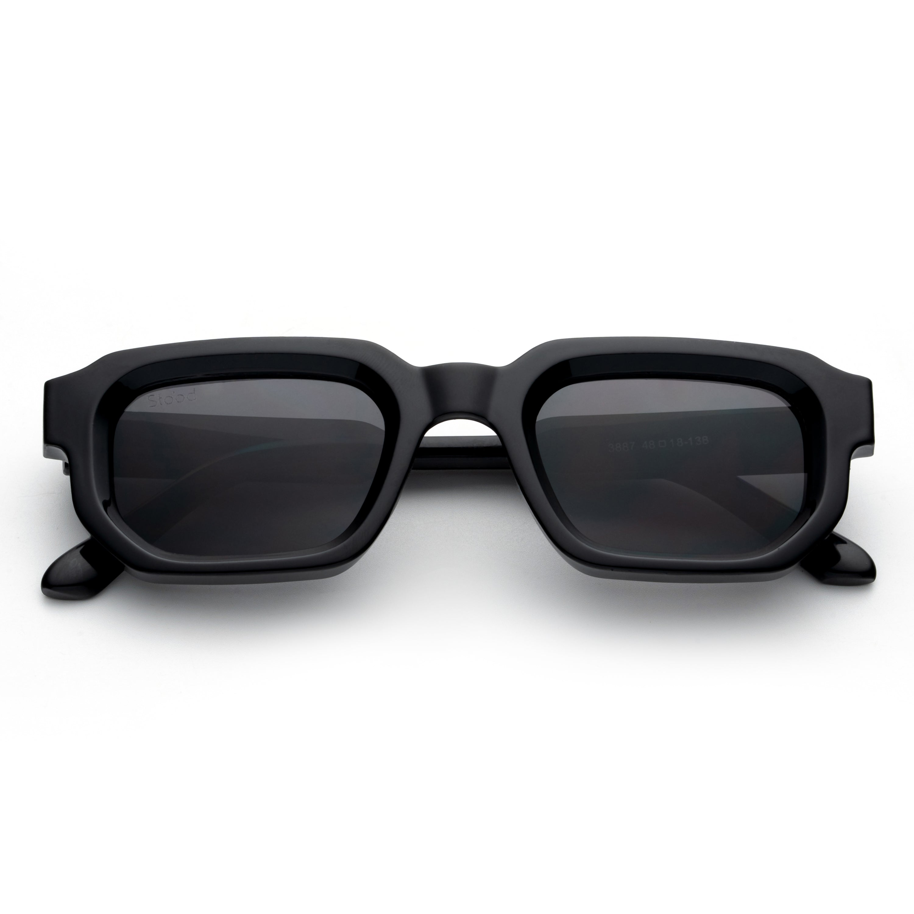 Stood Retro Square Black UV Protection Sunglasses For Men & Women Stylish – SG-STD0025-C1