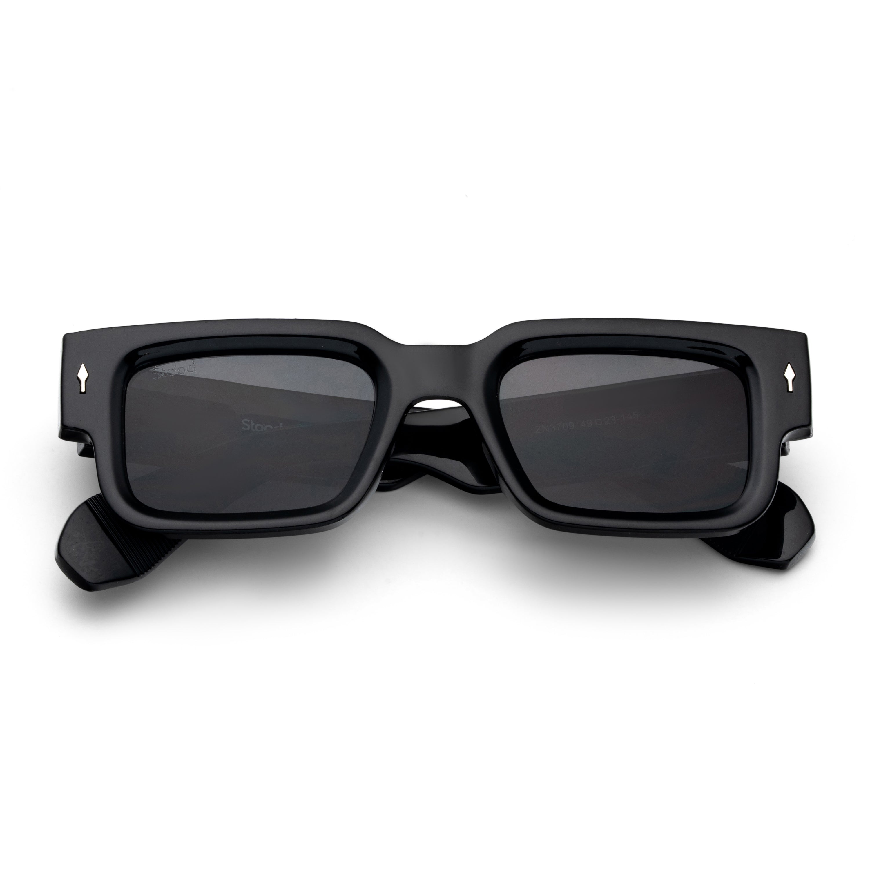 Stood Narrow Square Black UV Protection Sunglasses For Men & Women Stylish – SG-STD0014-C1