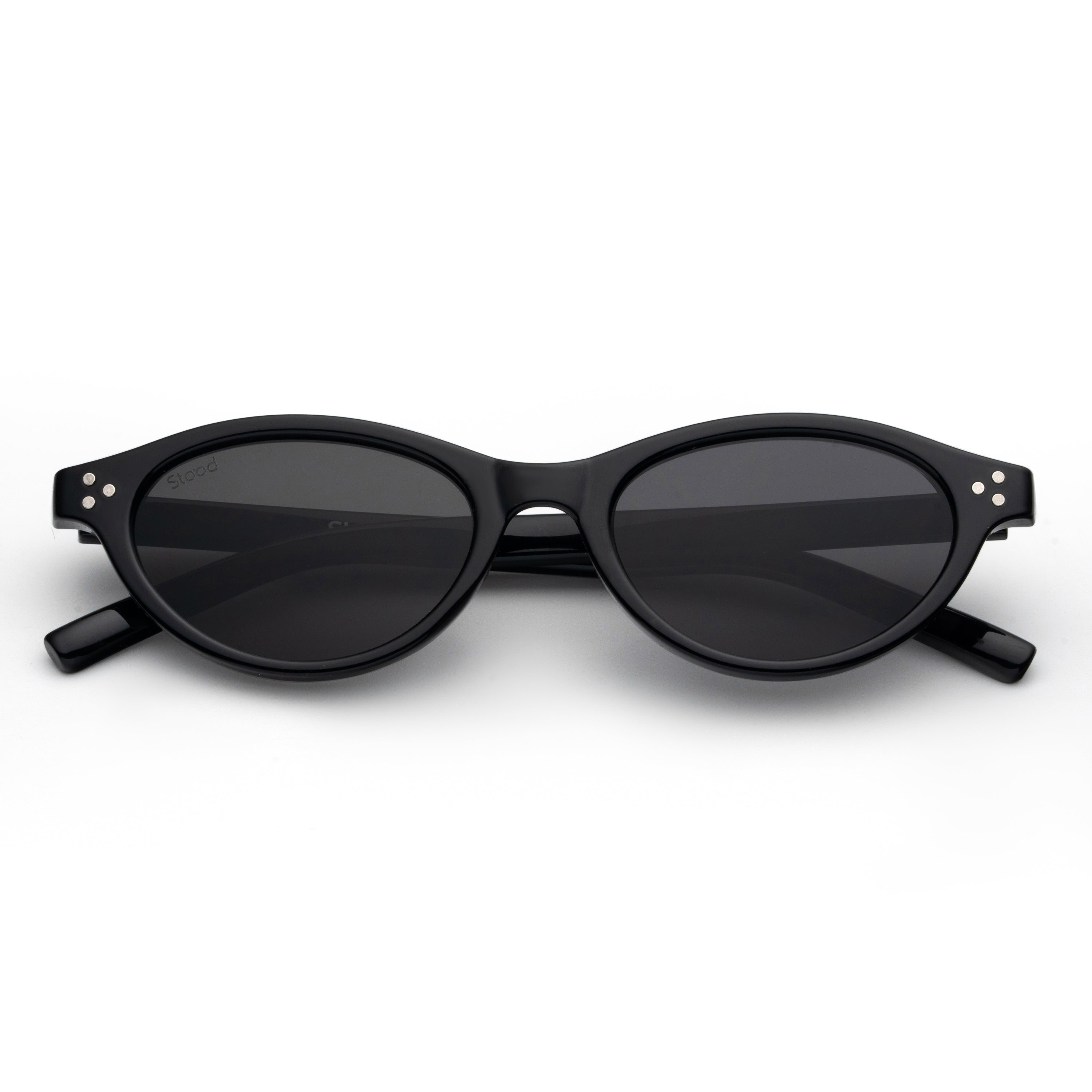 Stood Narrow Oval Black UV Protection Sunglasses For Men & Women Stylish – SG-STD0015-C1