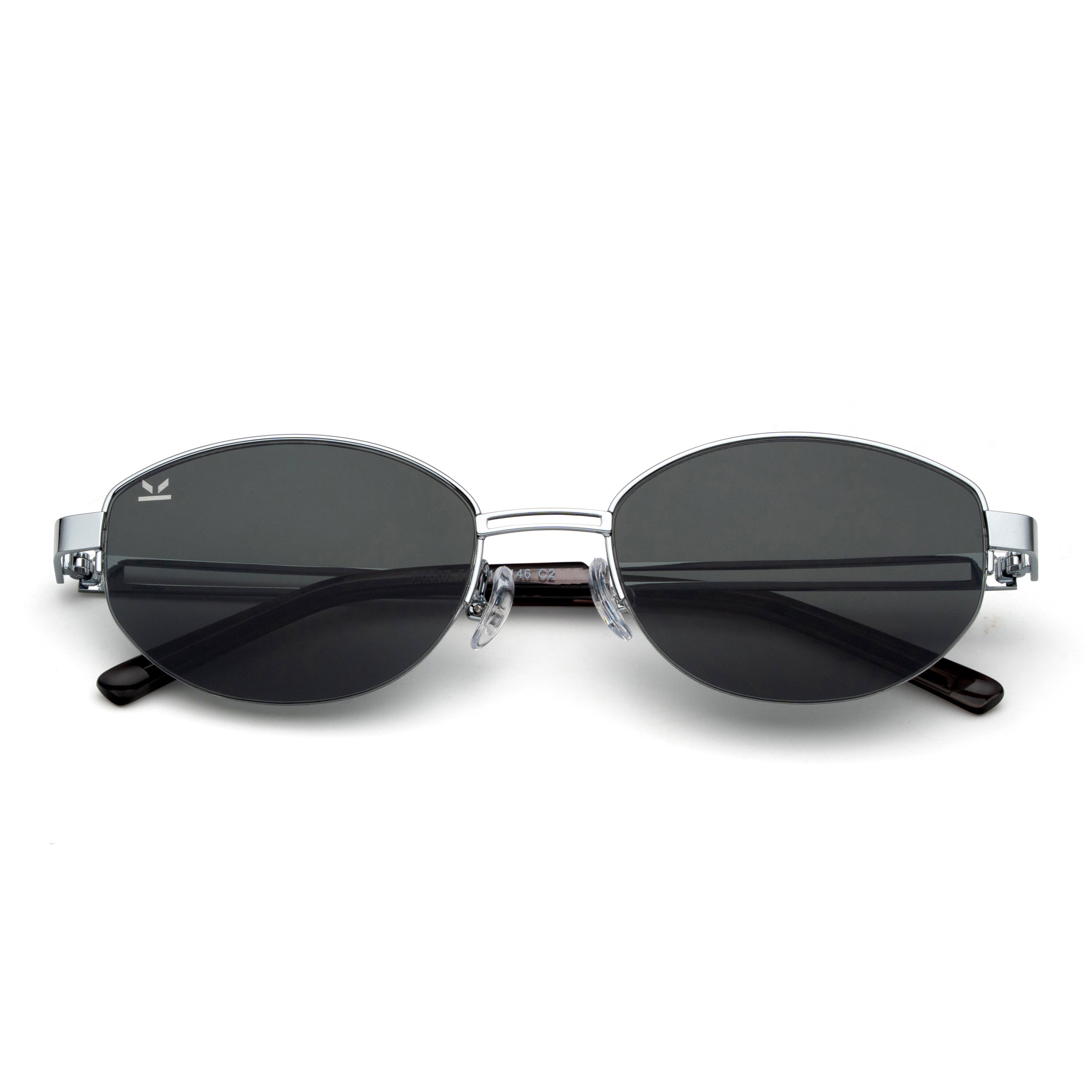 Perkey Oval UV Protection Sunglasses For Men & Women Stylish – PRKY0022-C1