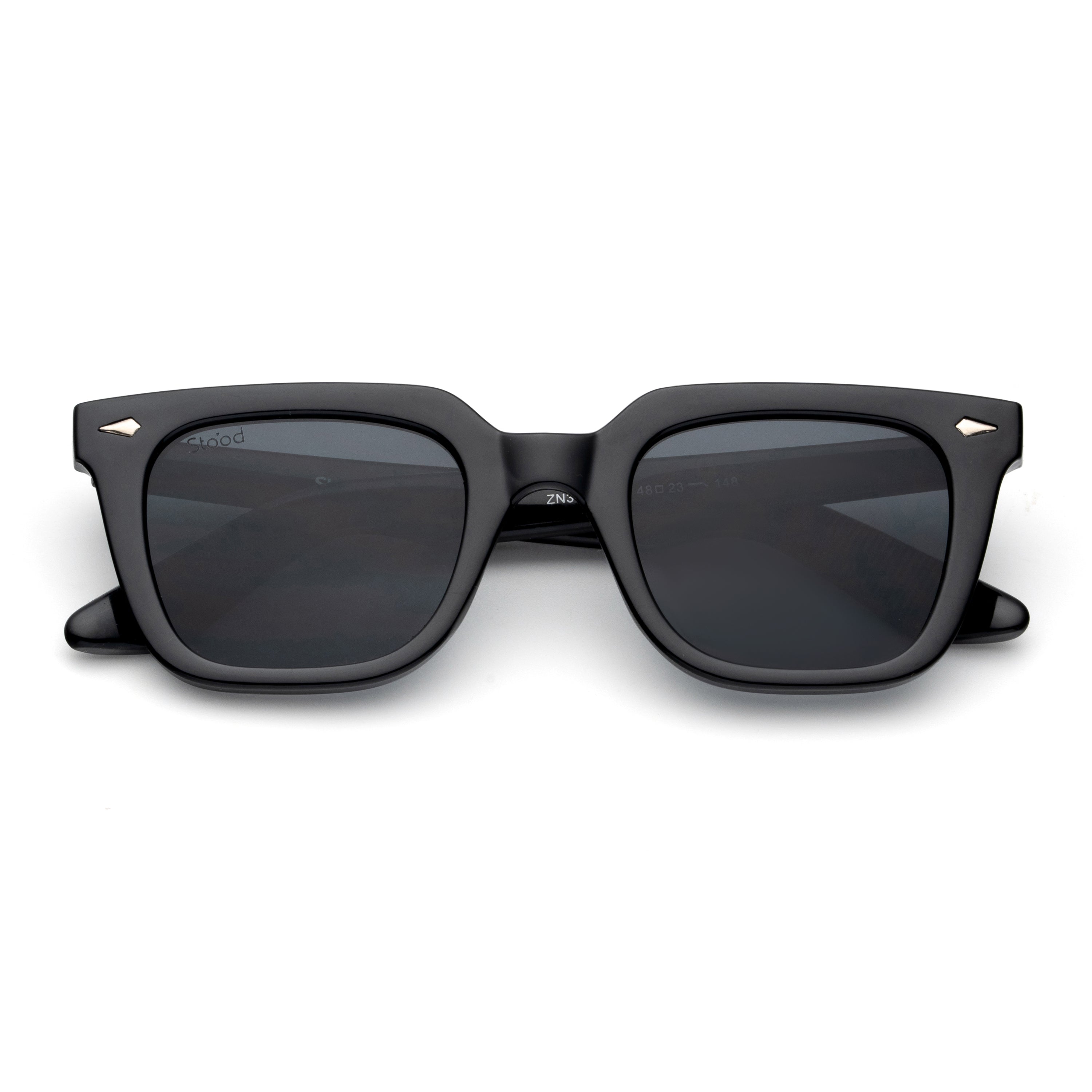 Stood Retro Square Black UV Protection Sunglasses For Men & Women Stylish – SG-STD0013-C1