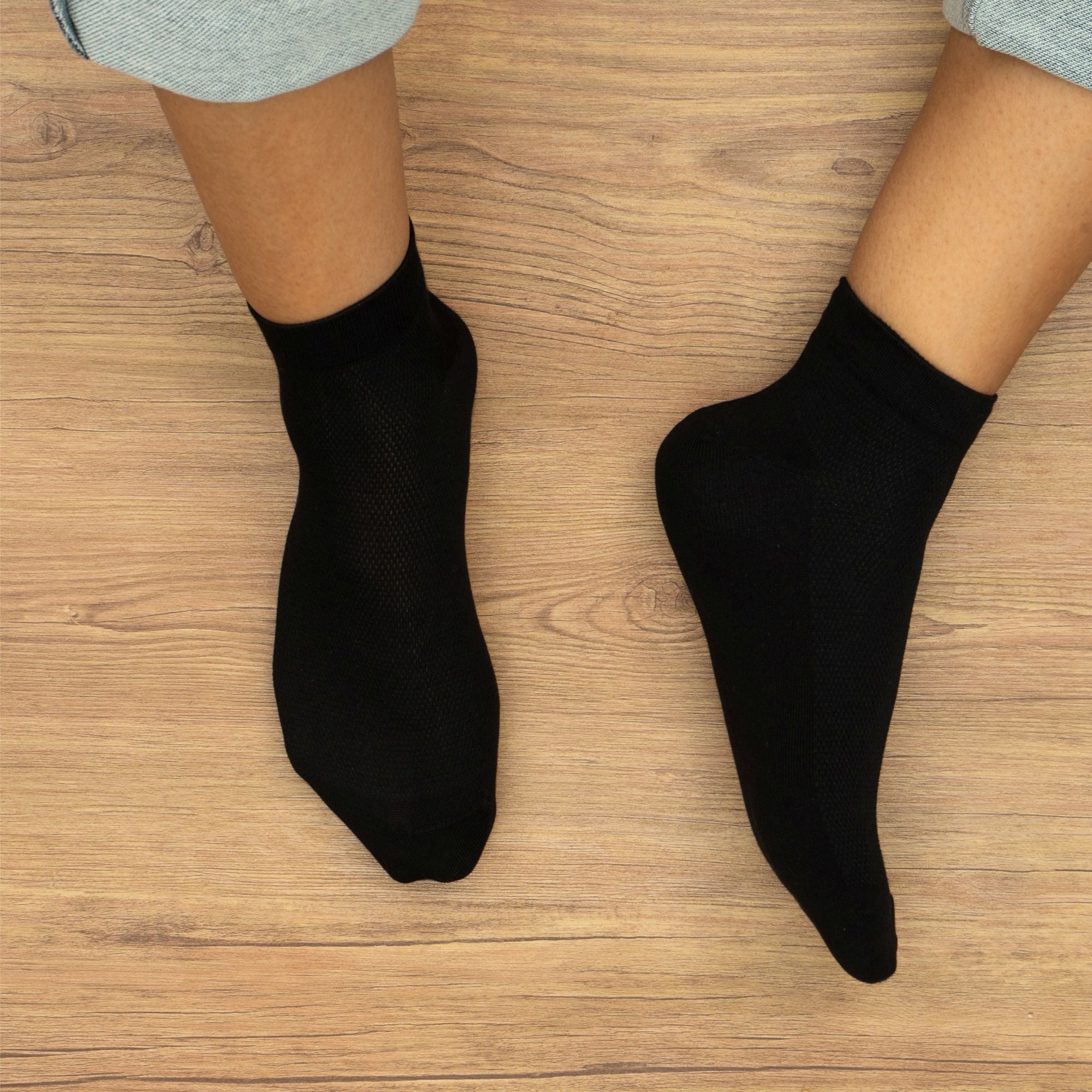 Royal Son Men Ankle Length Breathable Socks - 3 Pack - SC102-C1