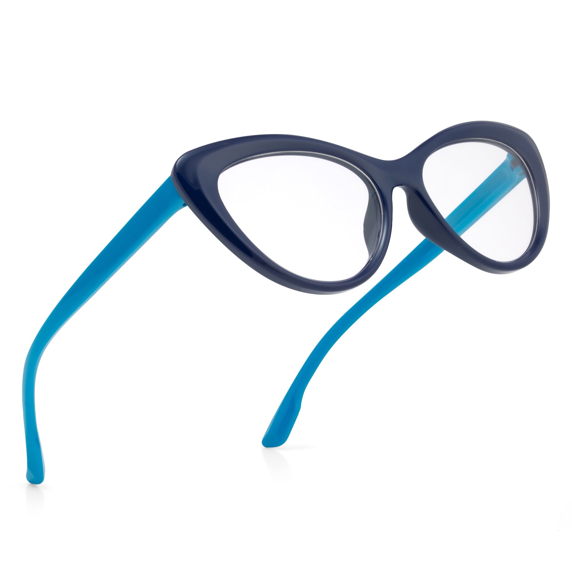 Royal Son Cat Eye Black Spectacles Frames For Kids - SFKID0055-C4