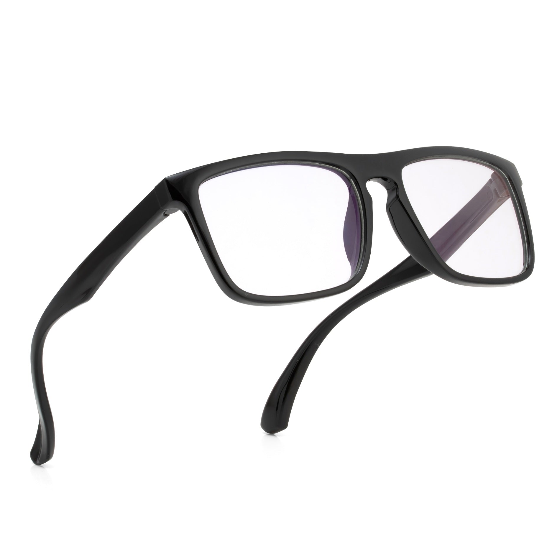 Royal Son Retro Square Black Spectacles Frames For Kids- SFKID0054-C1