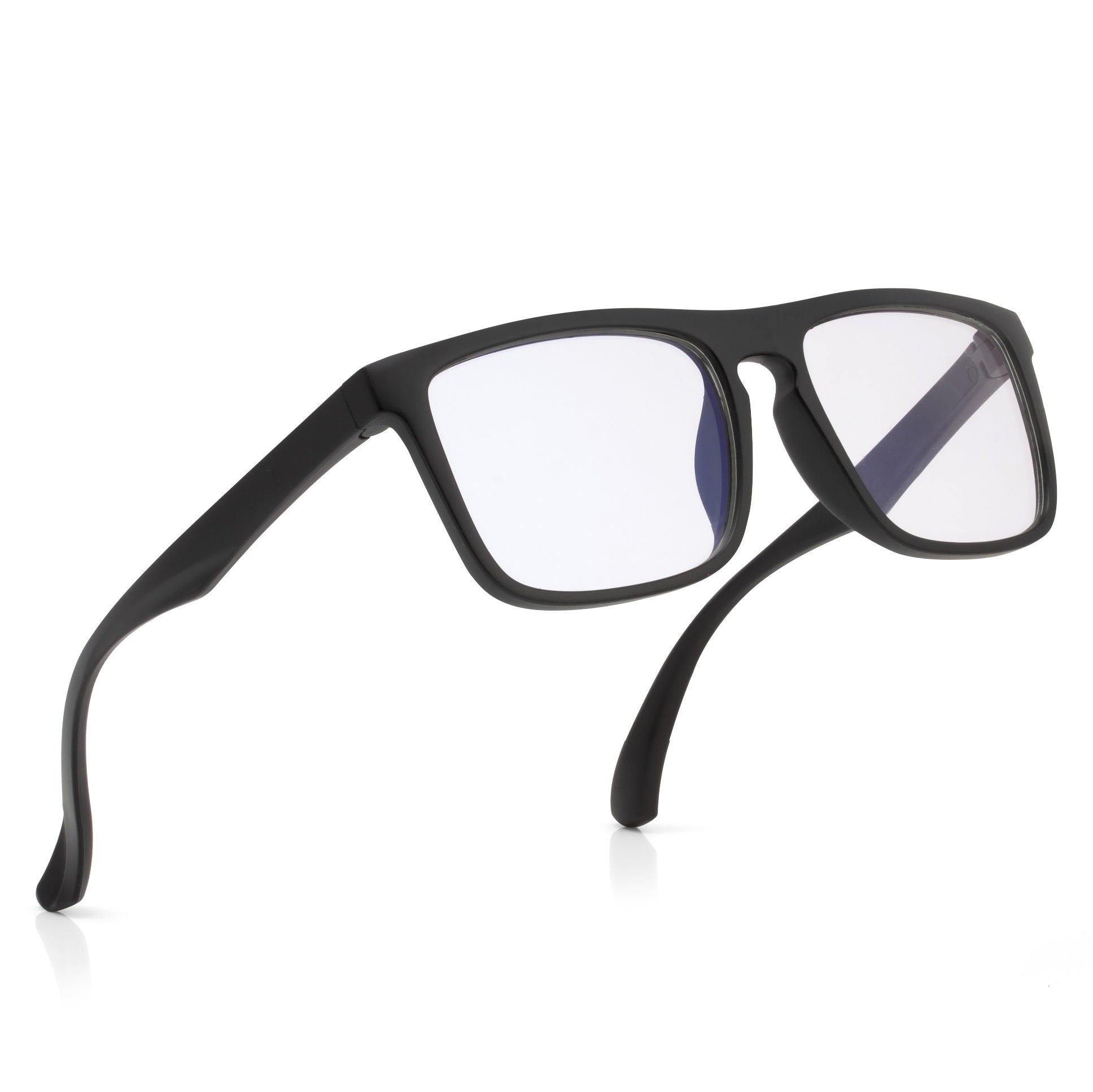 Royal Son Retro Square Black Spectacles Frames For Kids- SFKID0054-C2