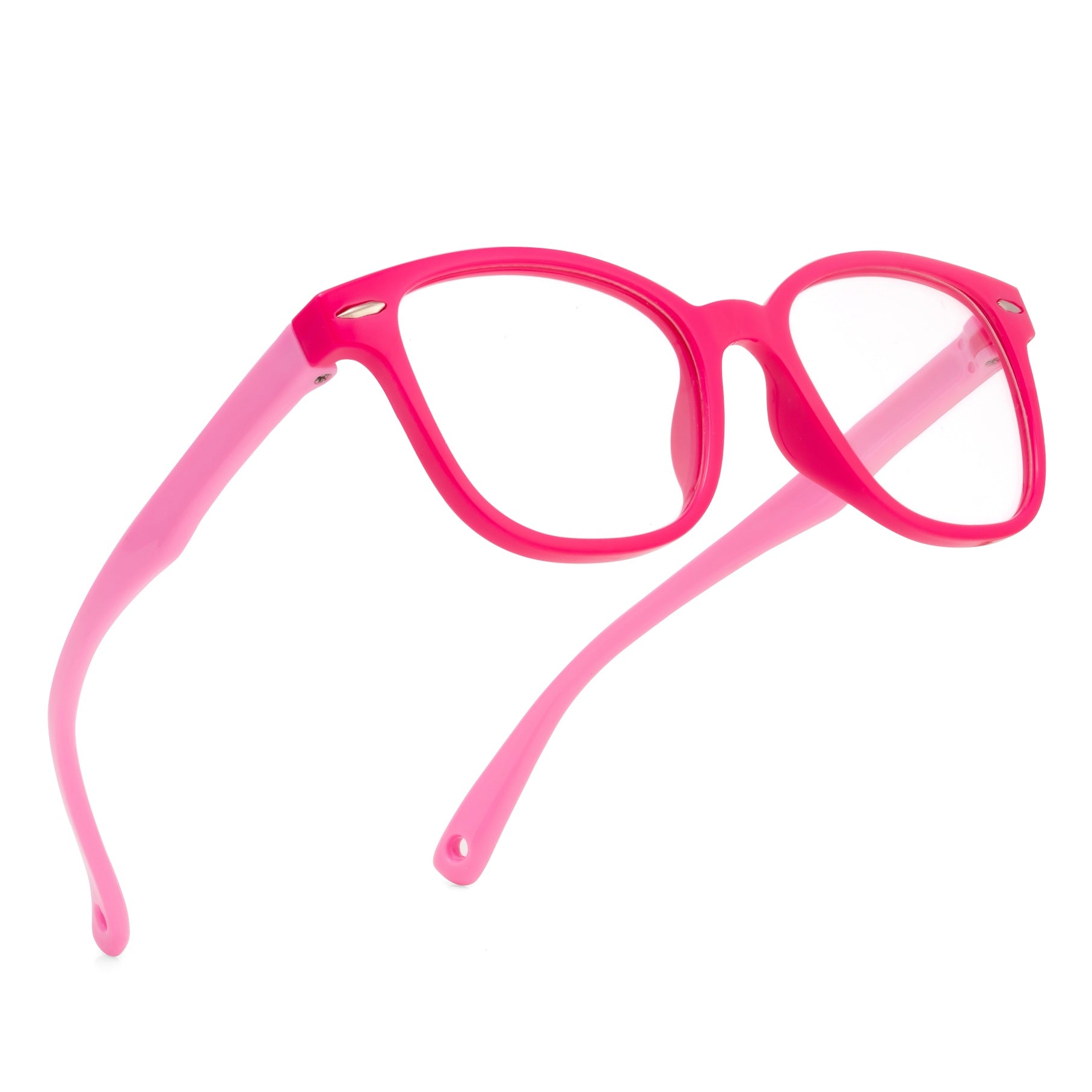 Royal Son Retro Square Black White Spectacles Frames For Kids - SFKID0056-C5