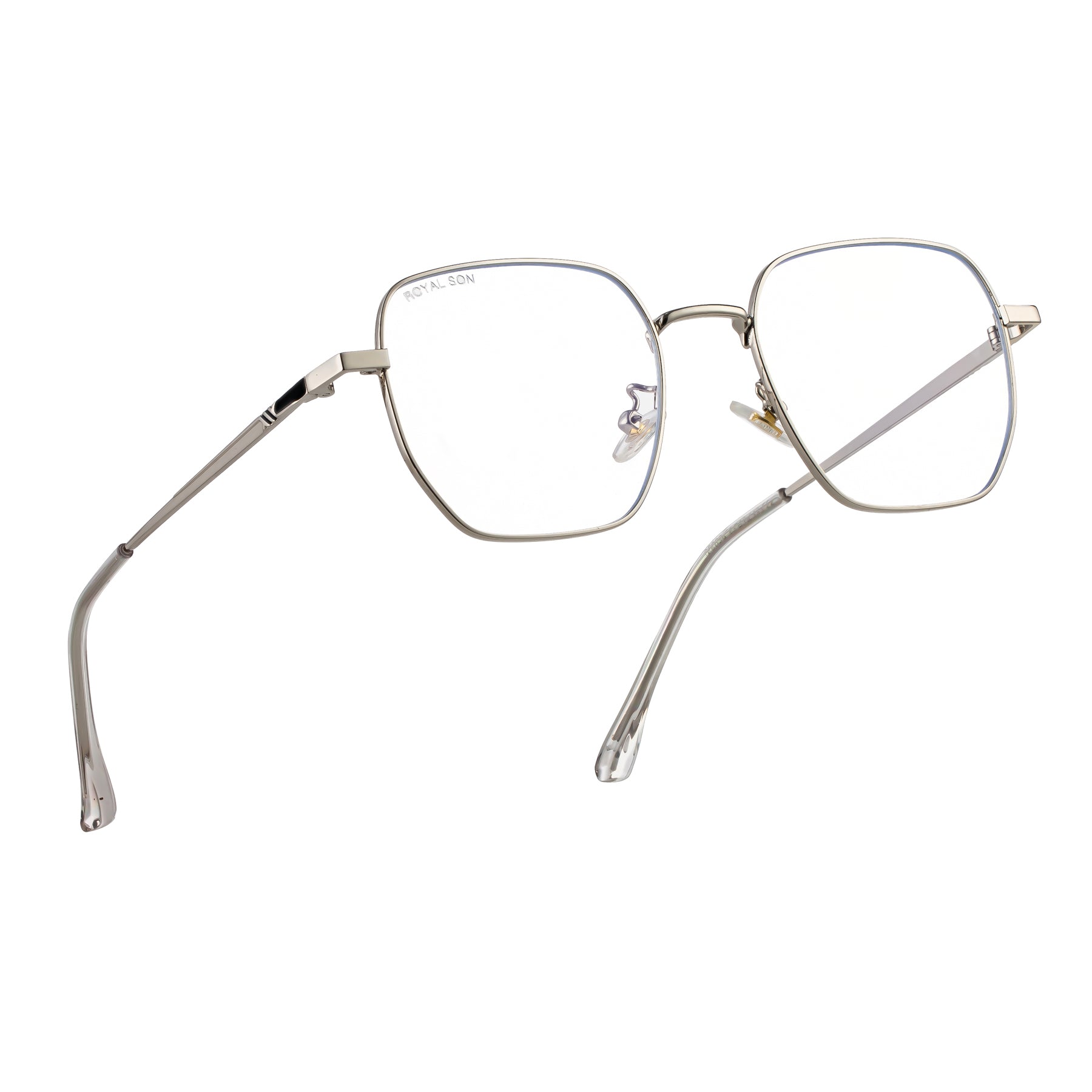 Royal Son Polygon Blue Ray Cut Men Women Eye Glasses - SF0016-C3