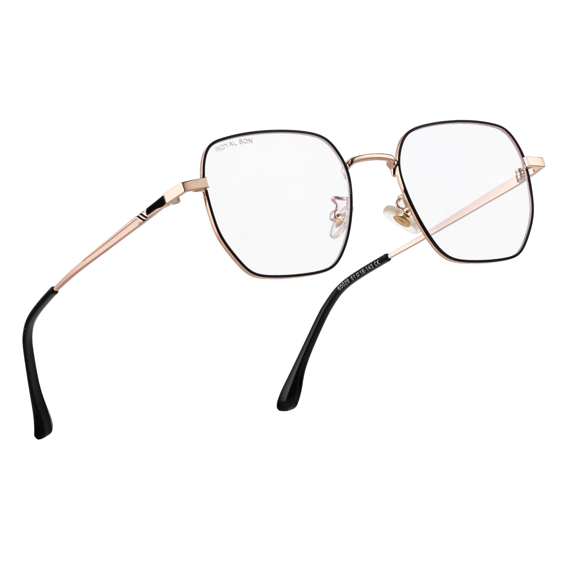 Royal Son Polygon Blue Ray Cut Men Women Eye Glasses - SF0016-C4