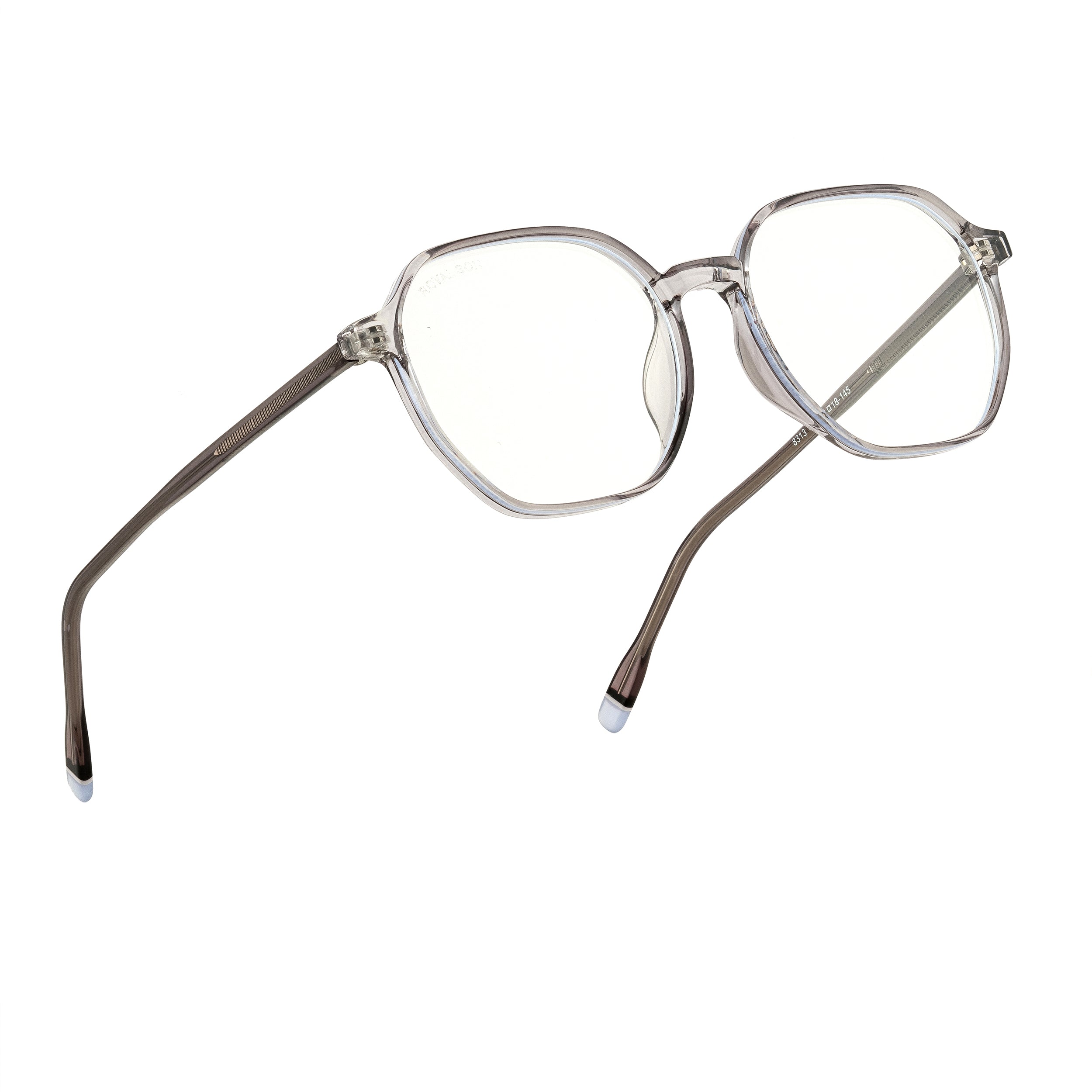 Royal Son Polygon Stylish White Men Spectacles Frame Eye Protection Laptop - SF0025-C3