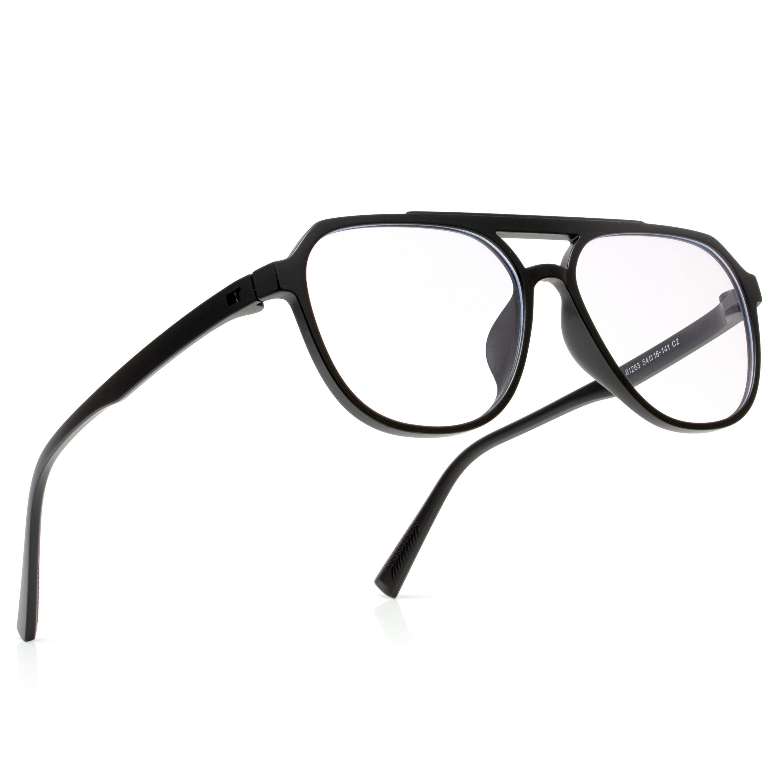 Royal Son Pilot Black Computer Glasses Men Women - SF0060-C1