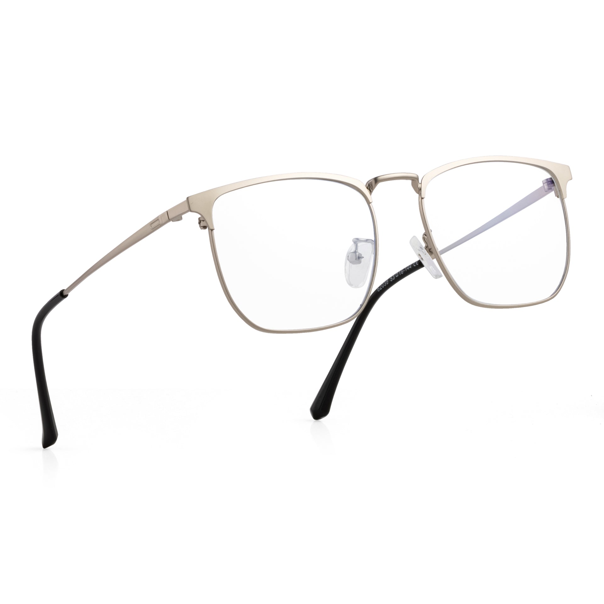 Royal Son Square Matte Silver Computer Glasses Men Women SF0086