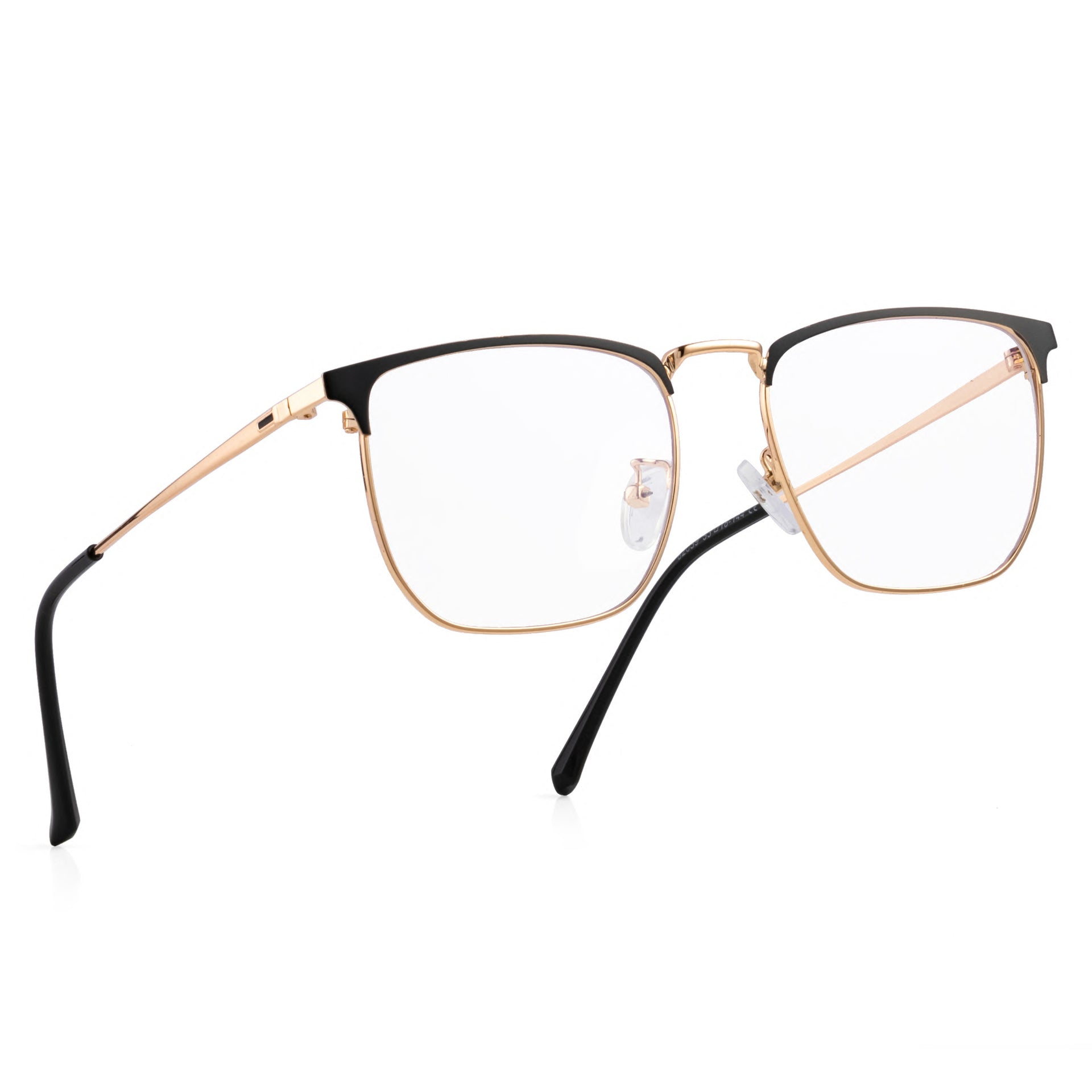Royal Son Full Rim Black Gold Anti glare Blue Cut Spectacles