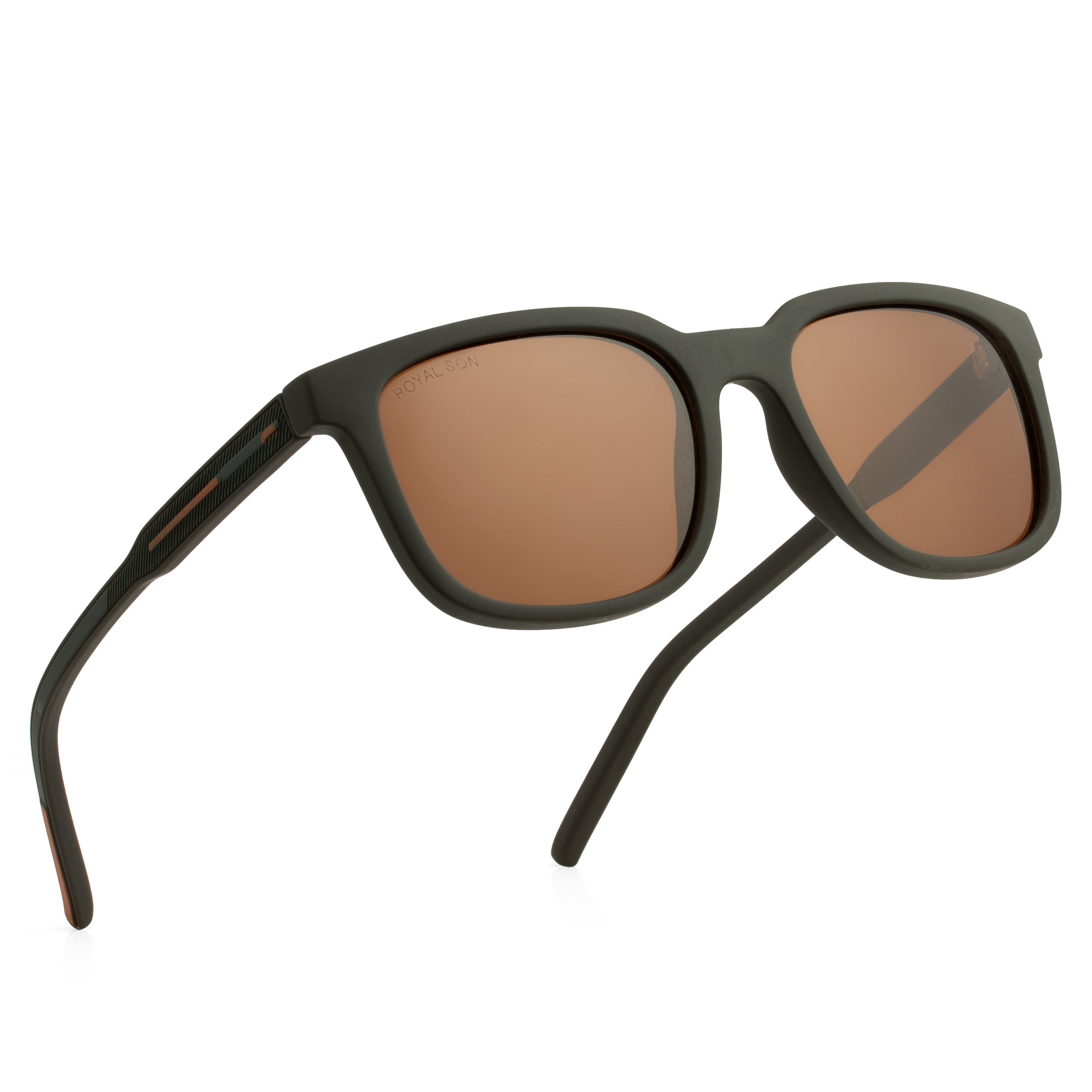 Royal Son Brown Polarized Sunglasses Men - CHI00152-C3