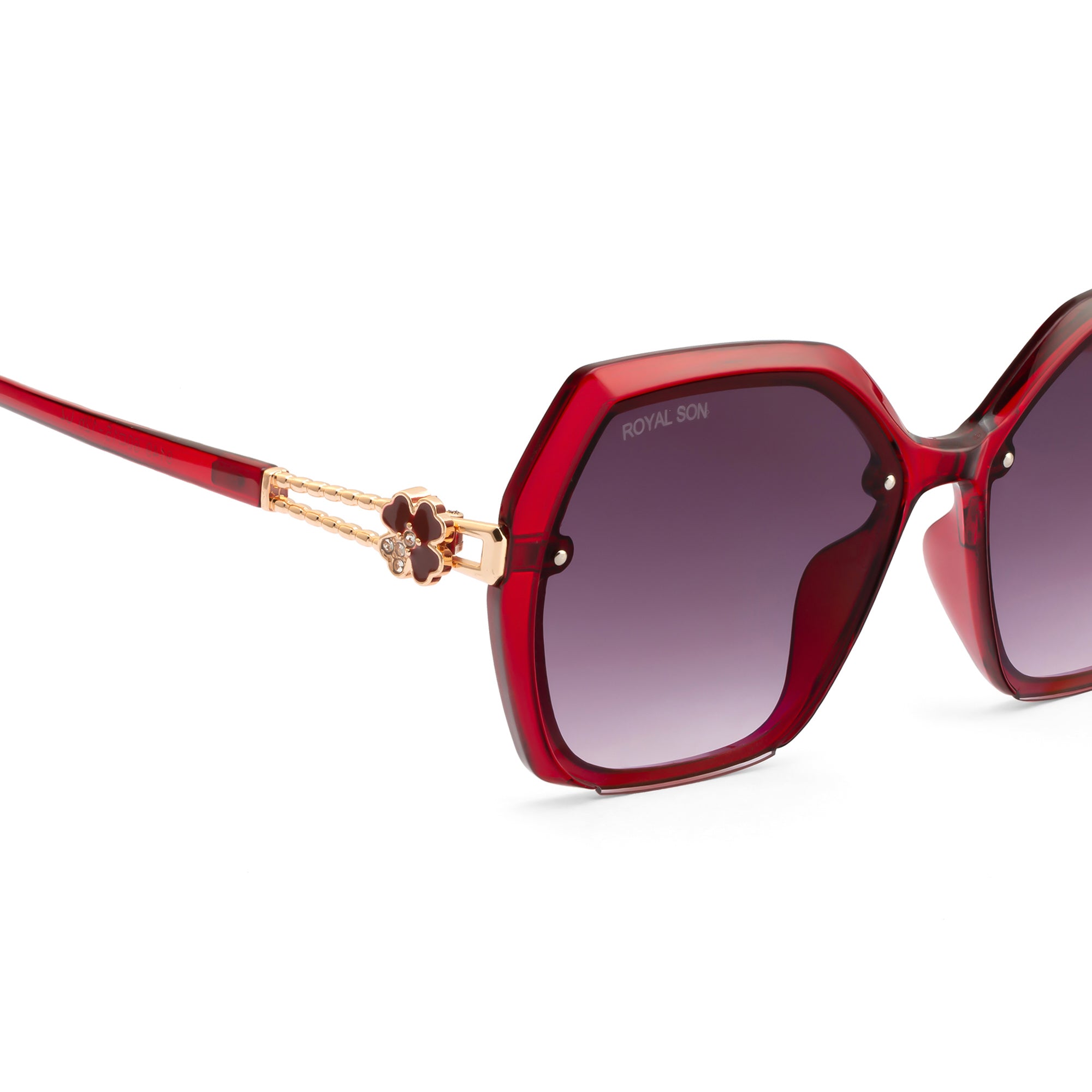 Royal Son Oversized Butterfly UV Protected Women Sunglasses - CHIWM00115-C6